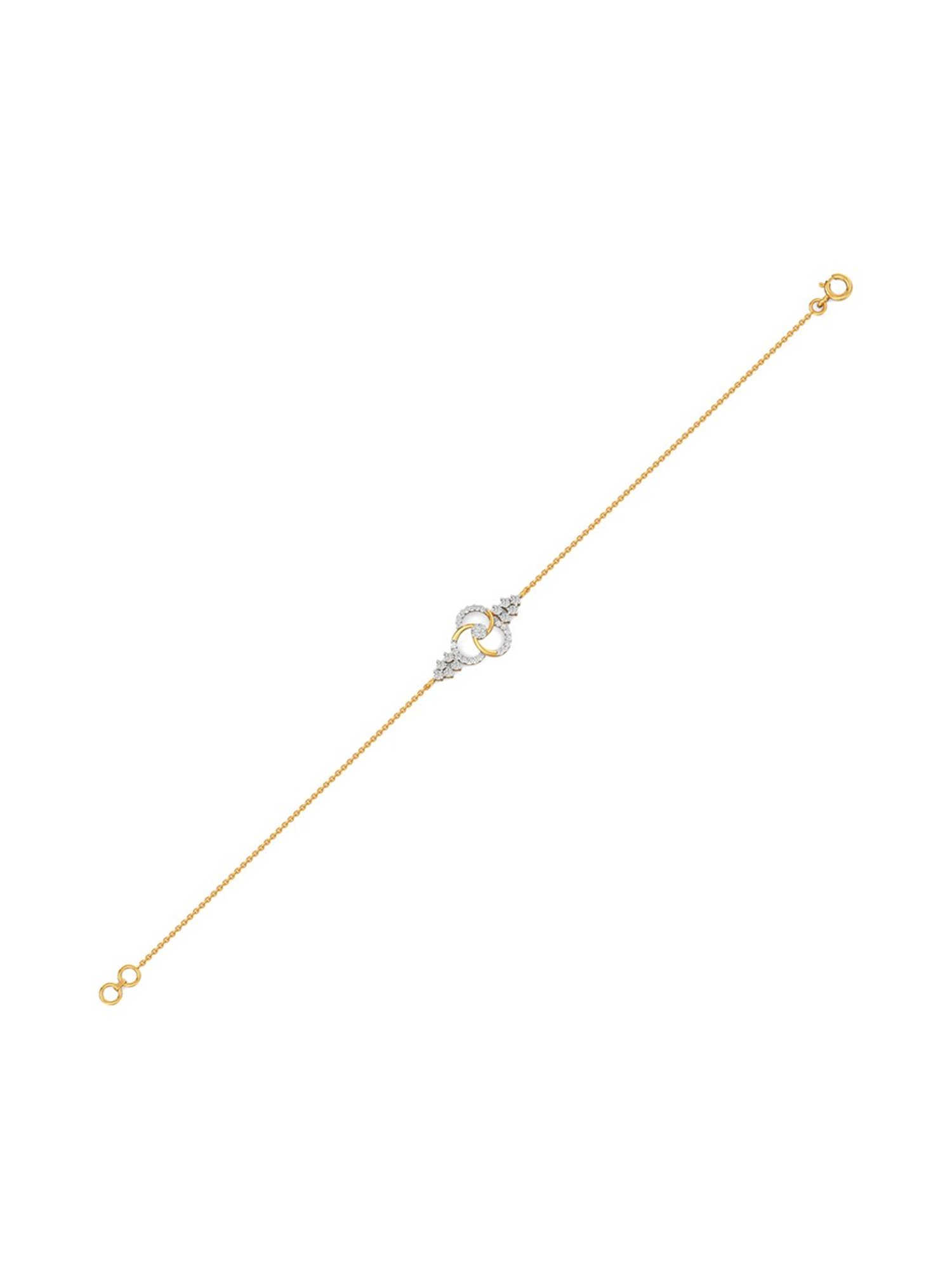Mia by Tanishq Cupid Charm 14k Gold & Diamond Bracelet for Women