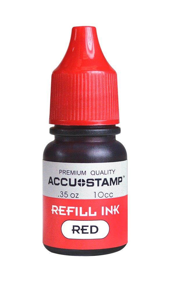 ACCU-STAMP2 Message Stamp with Shutter, 1-Color, RUSH, 1-5/8" x 1/2" Impression, Pre-Ink, Red Ink (035590)