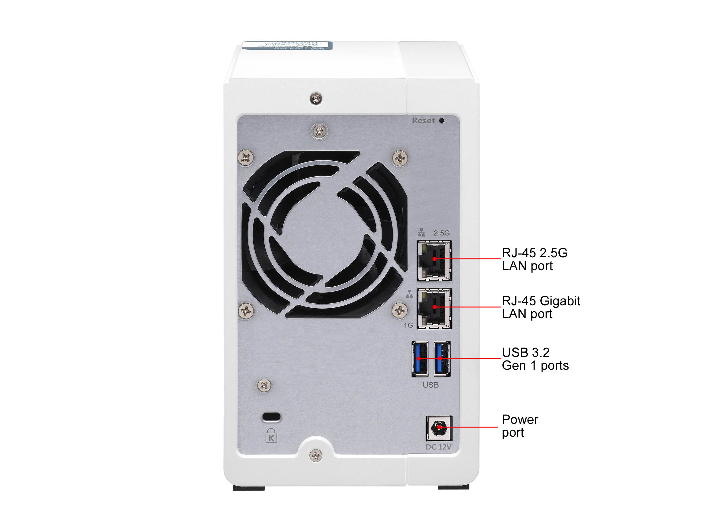 QNAP TS-231P3-4G 2 Bay Home & Office NAS with one 2.5GbE Port