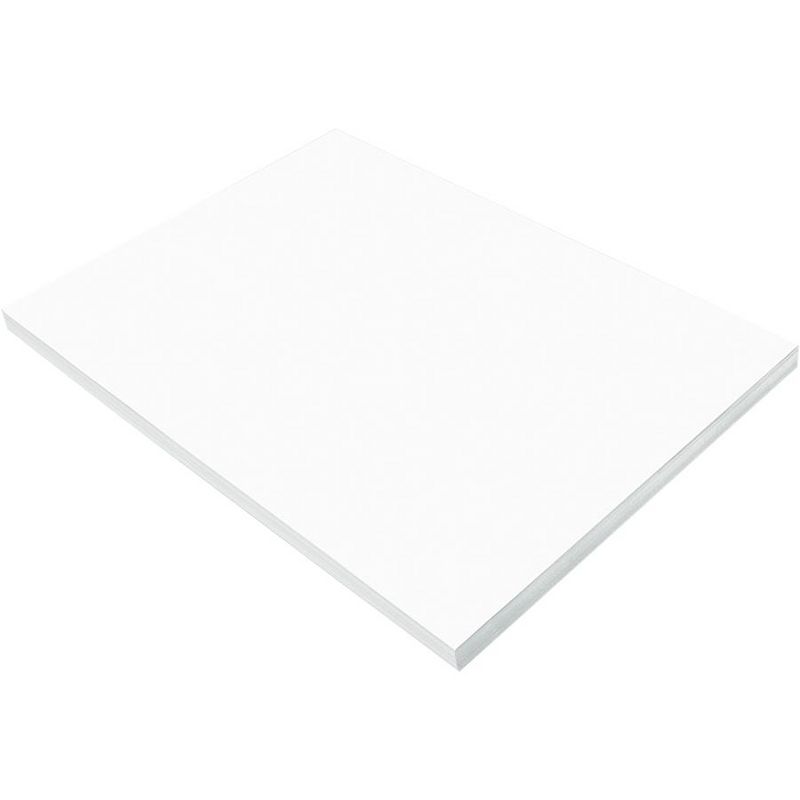 SunWorks Heavyweight Construction Paper, 12 x 18 Inches, Bright White, pk of 100