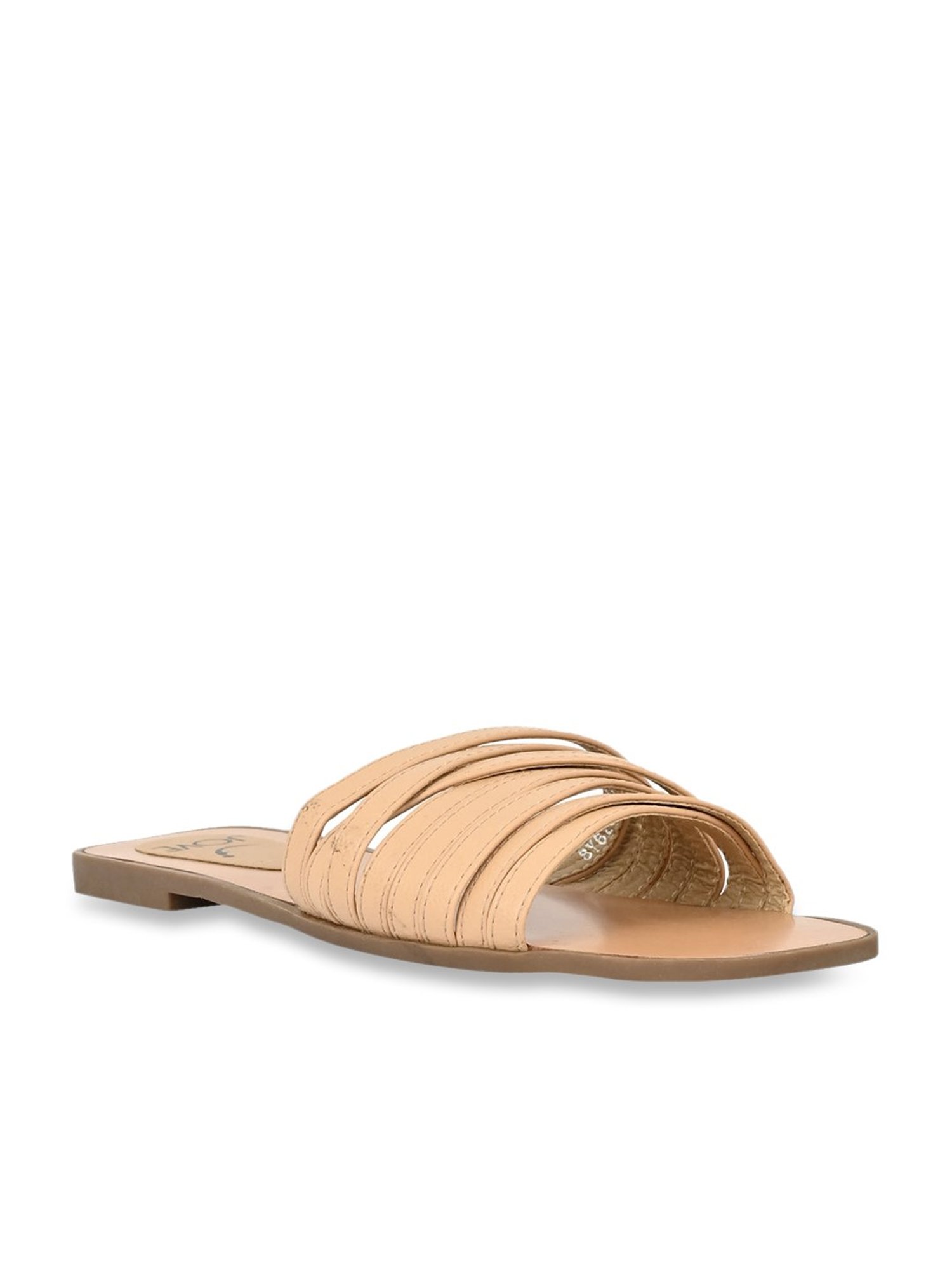 Jove Women's Beige Casual Sandals