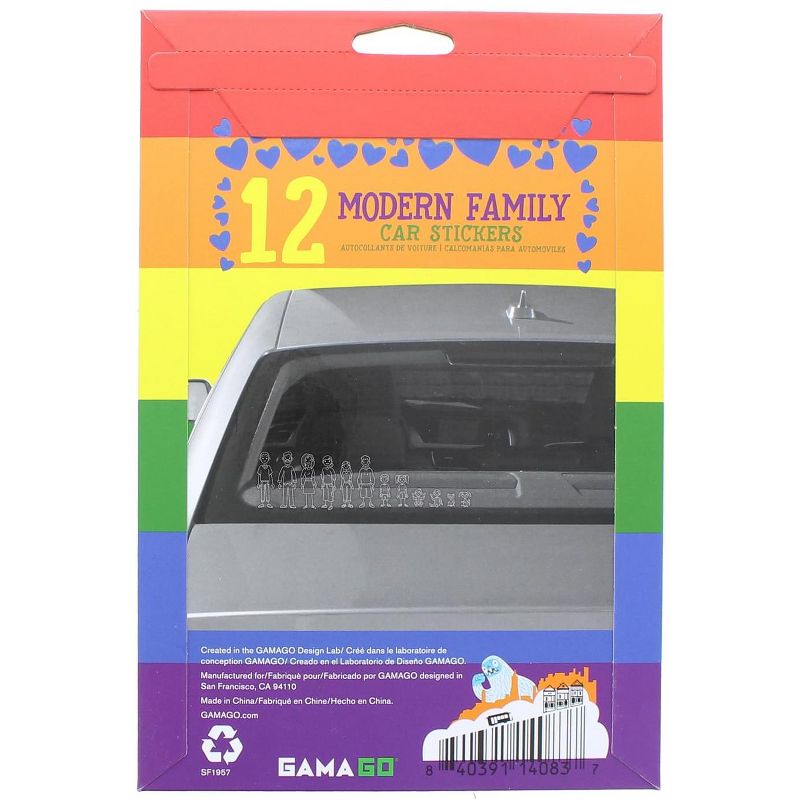Gamago GAMAGO Modern Family Car Stickers | Set of 12