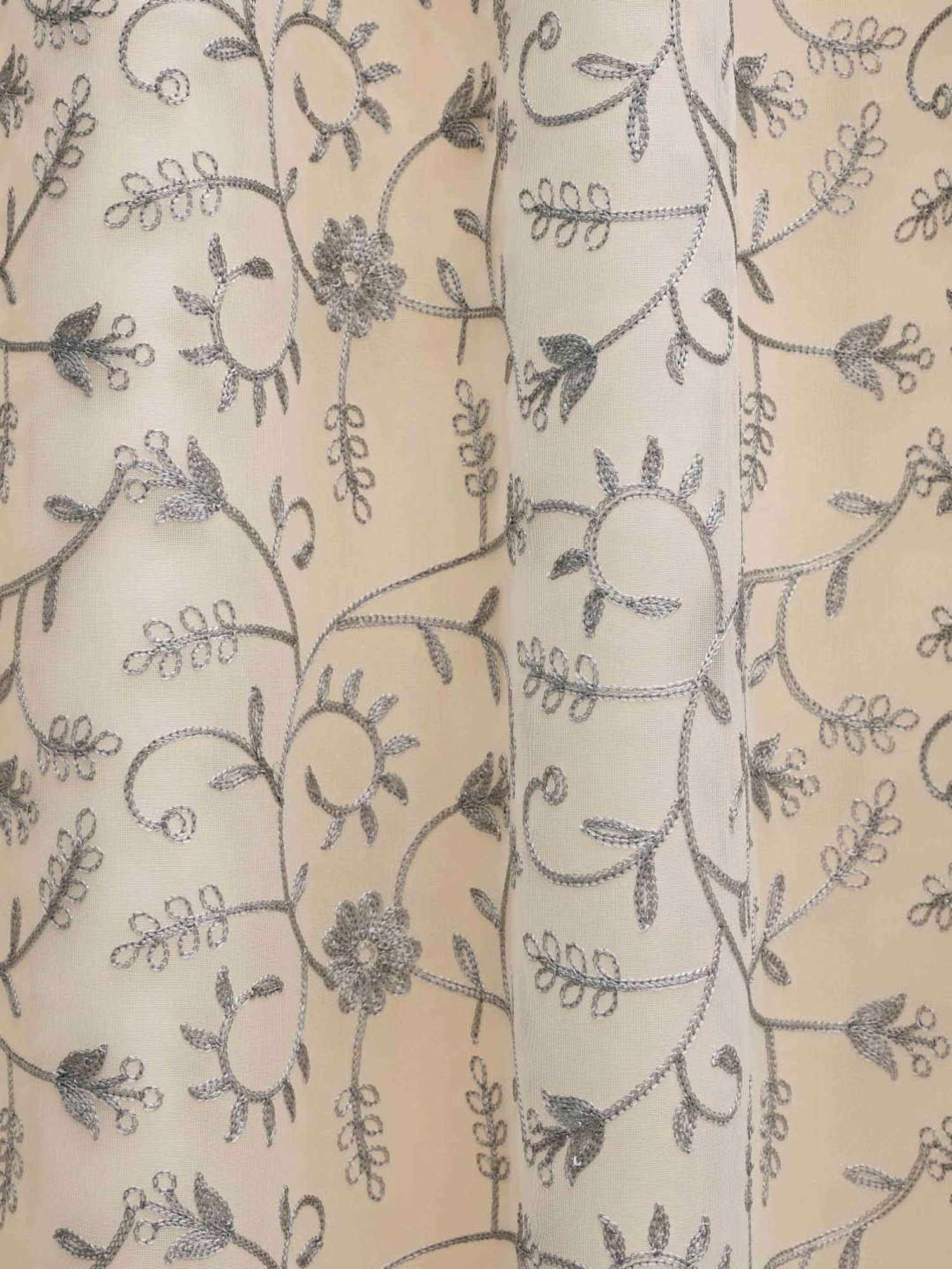 Ariana Cordoba 2 In 1 Grey Polyester 5ft Window Eyelet Curtain