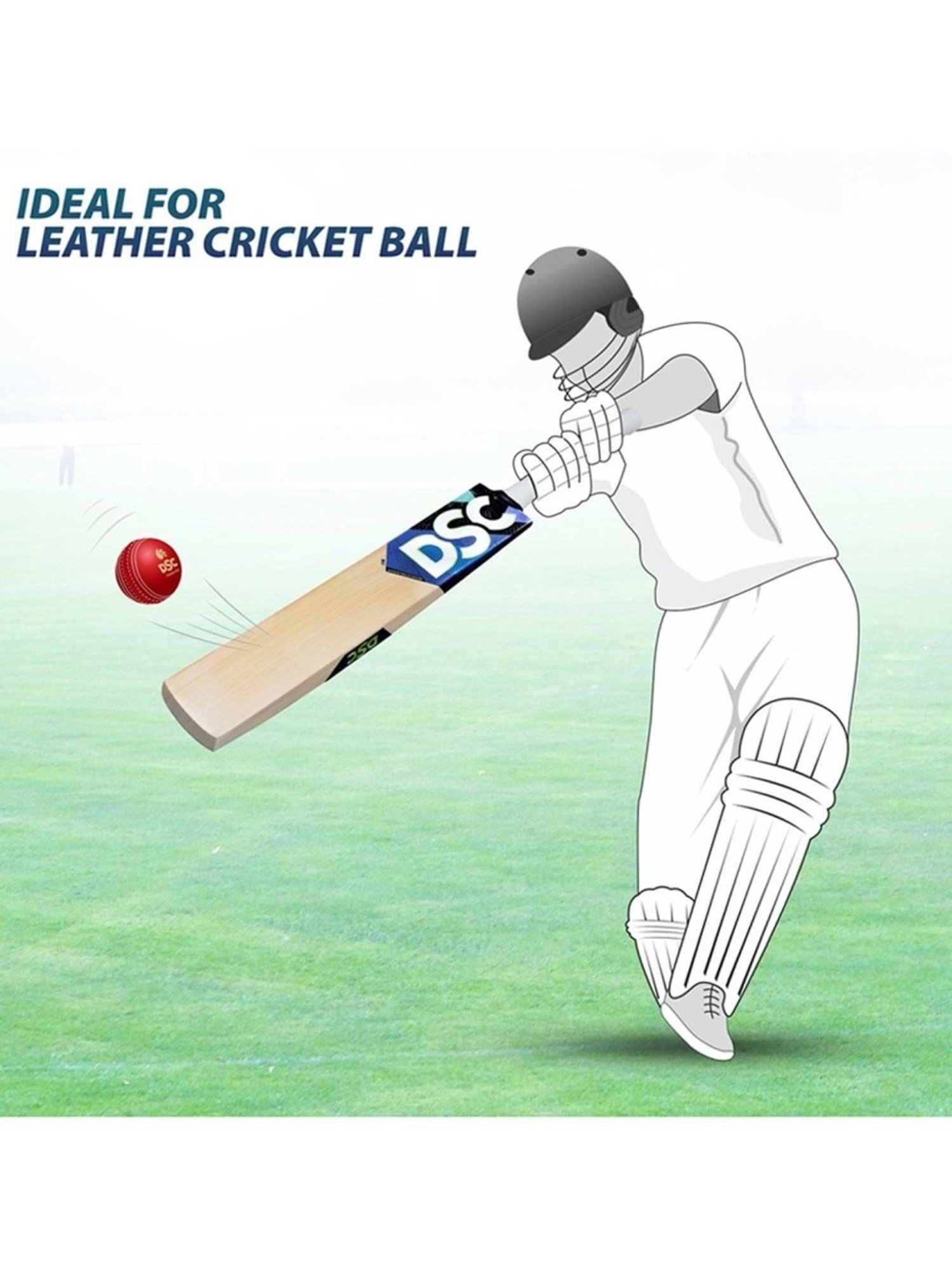 DSC BLU (Player Edition) English Willow Cricket Bat Size - 5