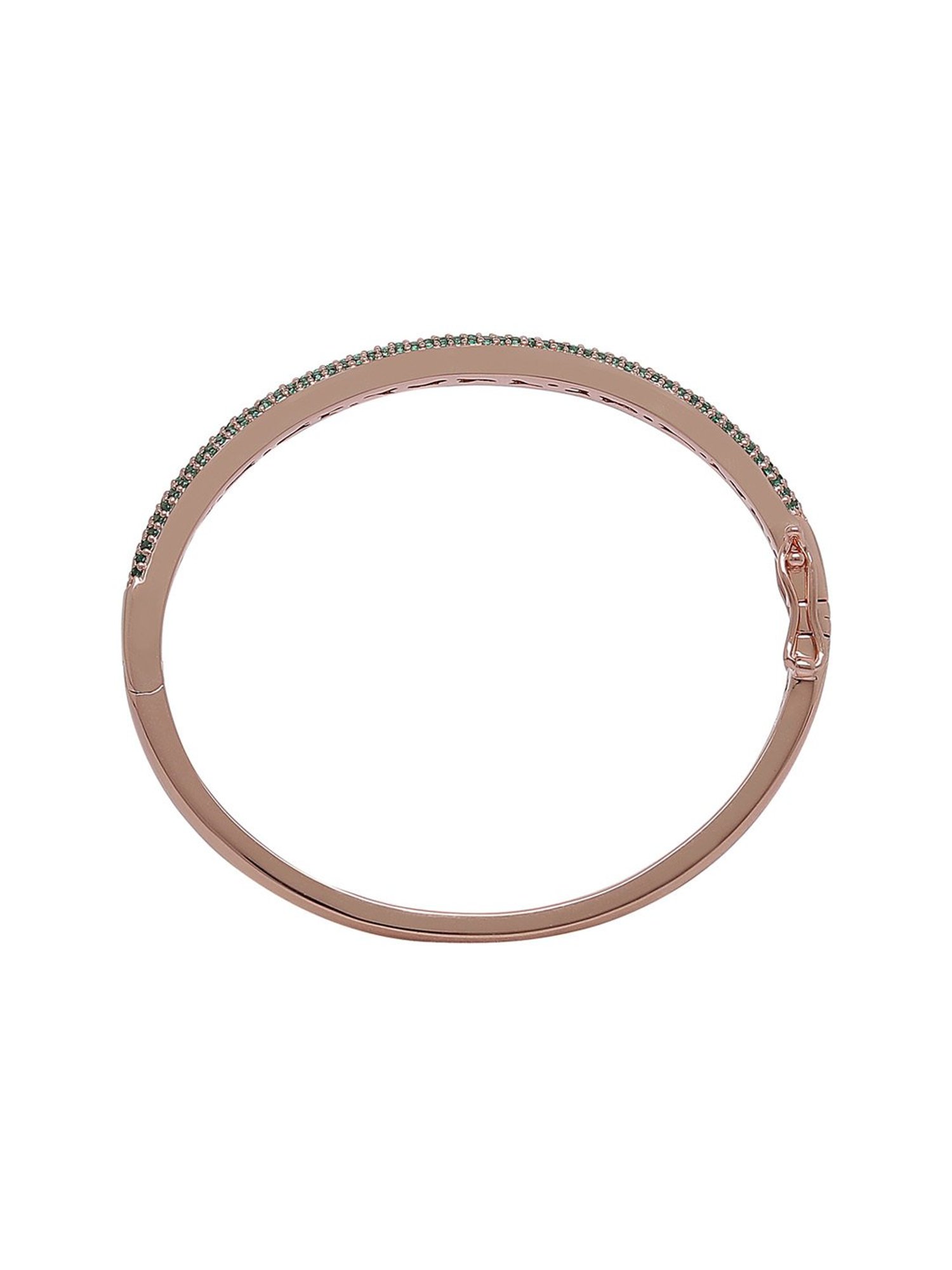 The Real Effect London 800 Silver CZ Bangle for Women