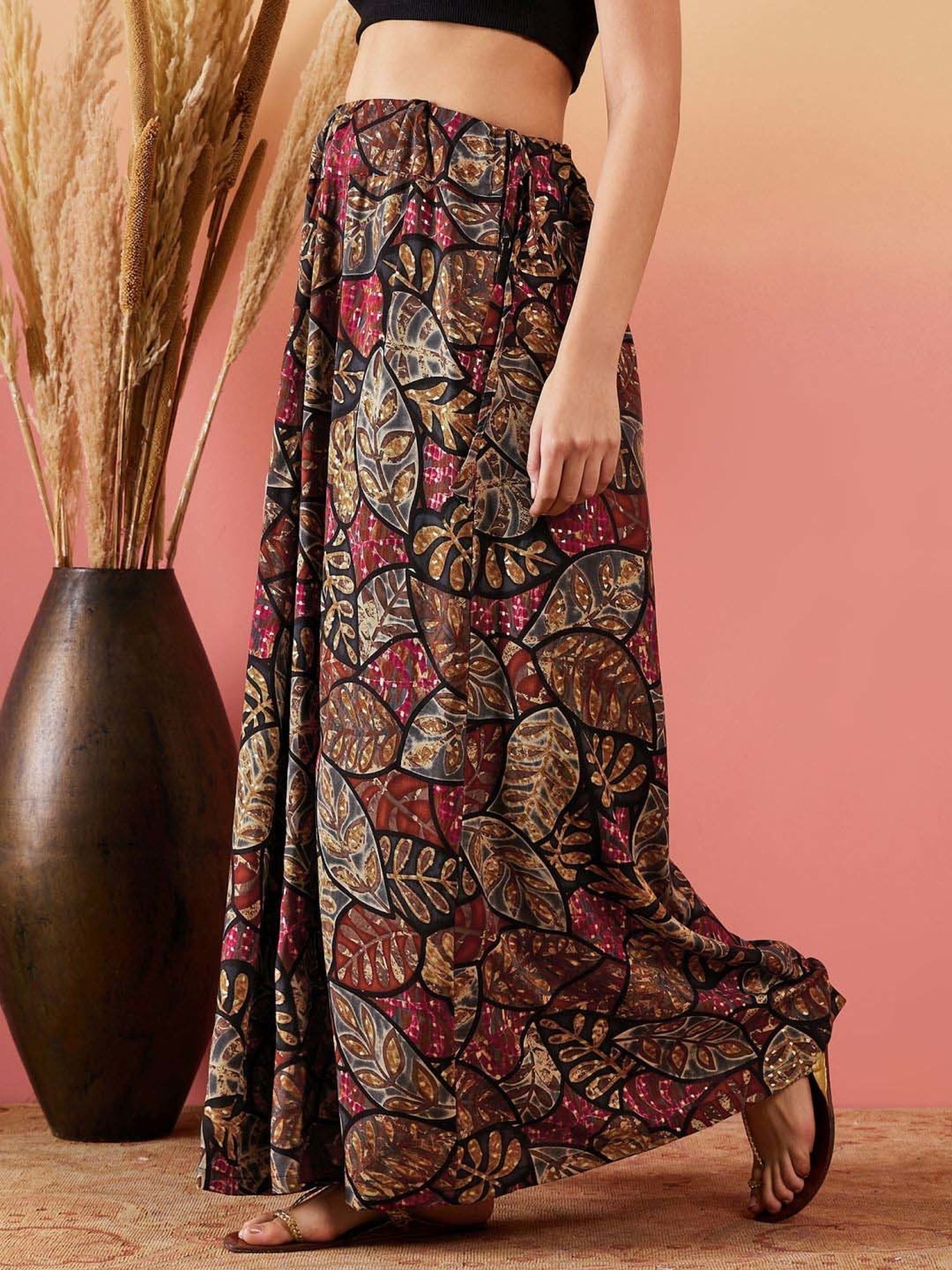 Inweave Multicolored Printed Skirt