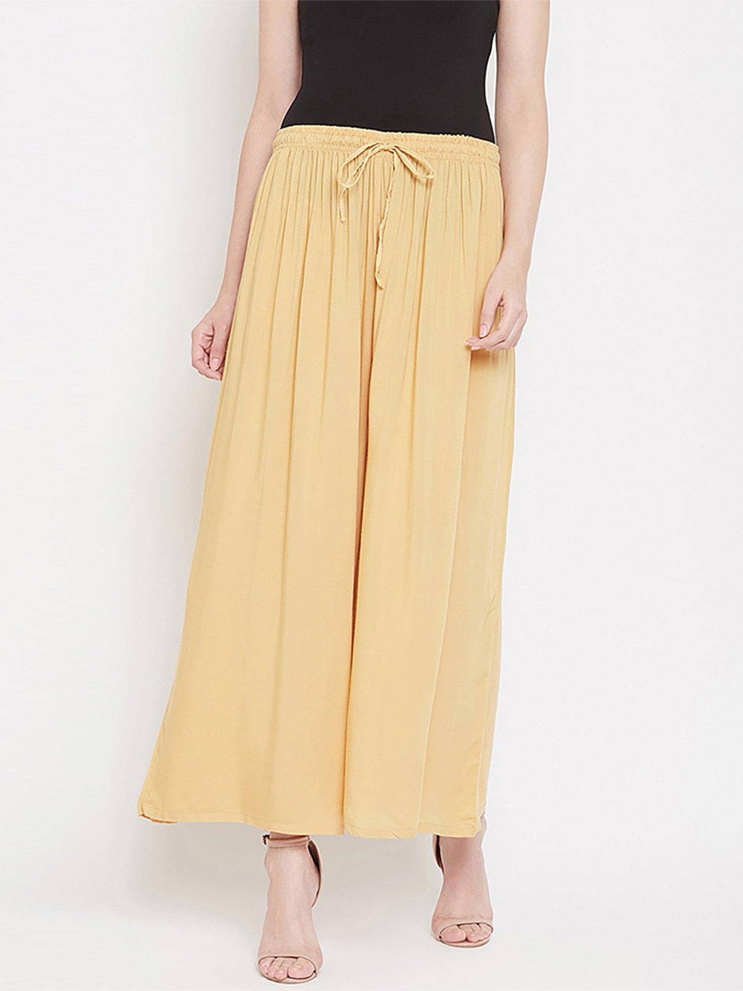 Castle Beige Regular Fit Palazzos