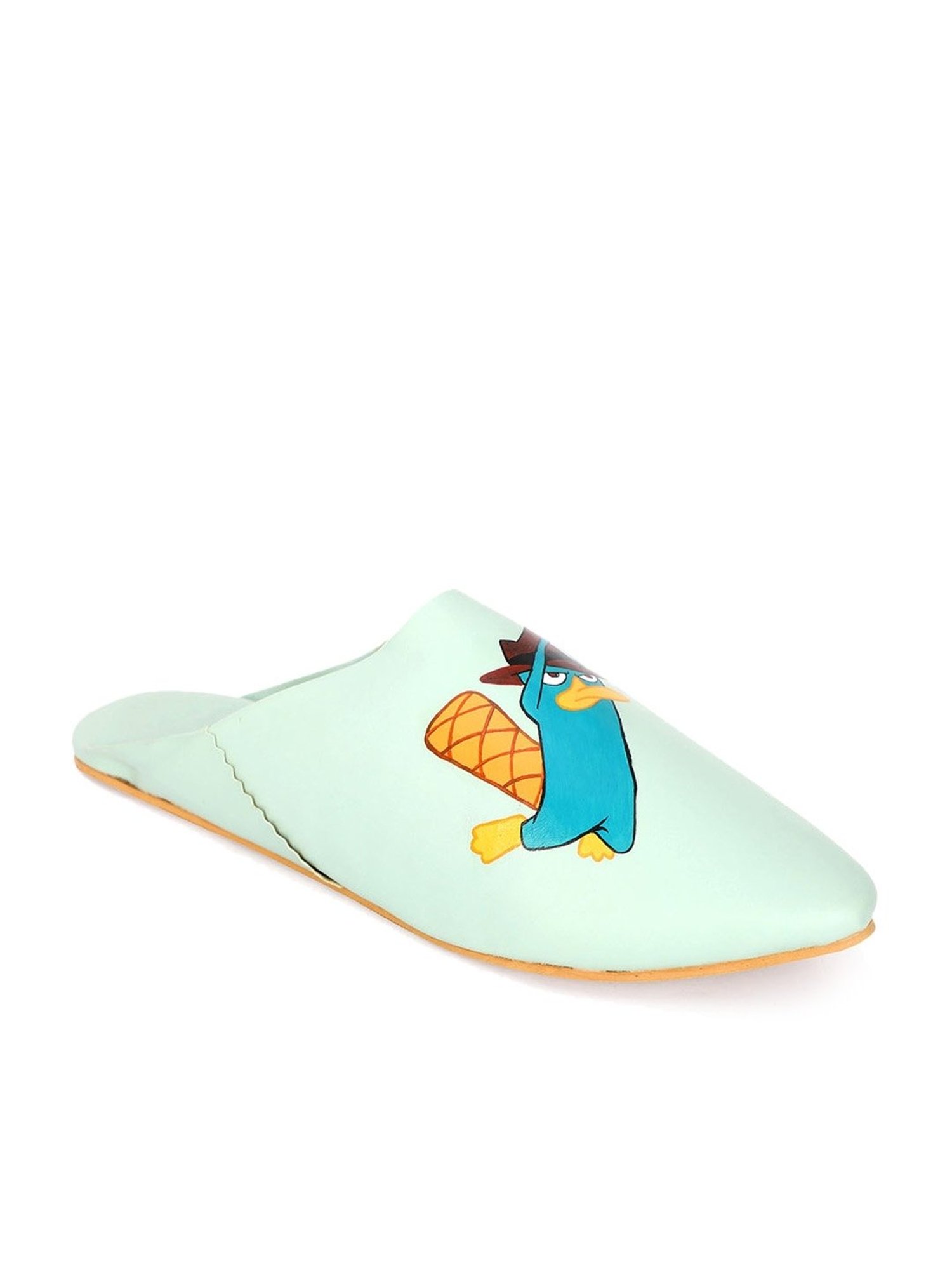 NR by Nidhi Rathi Women's Green Mule Shoes