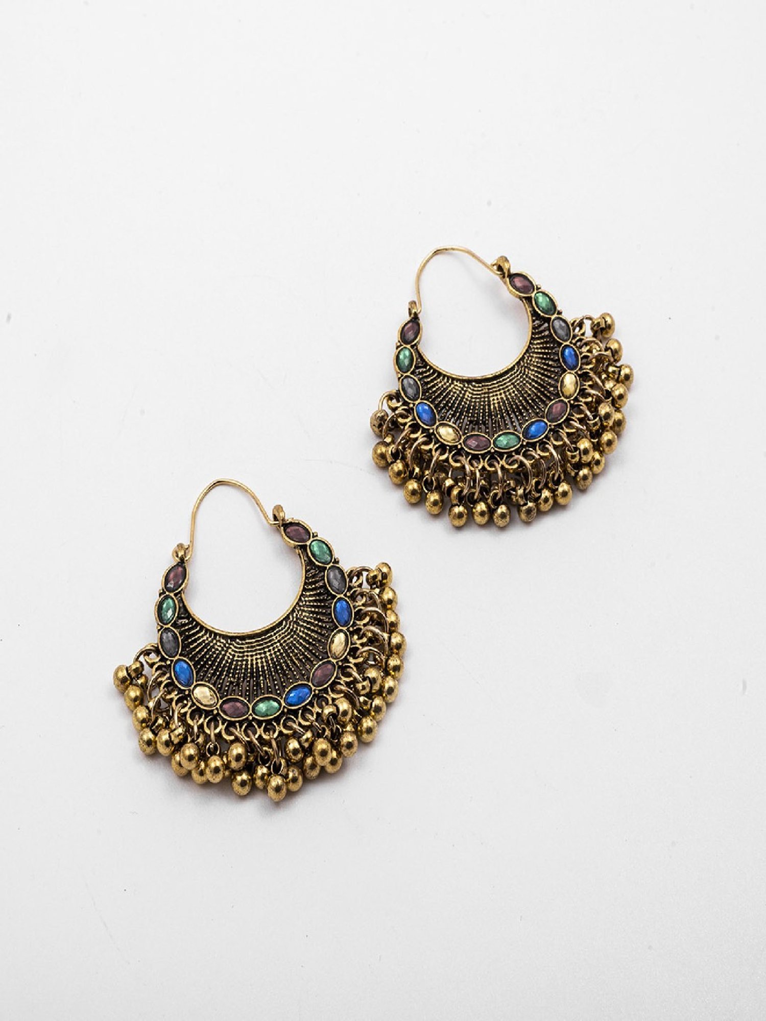 Jewelz Gold Plated Handcrafted Pearl Bali Earring for Women