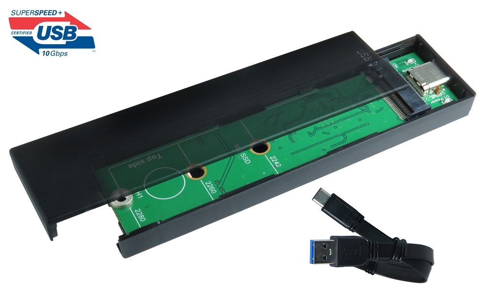 Innocard USB 3.1 to M.2 SSD Enclosure+ type-A  for Gen 2, 10Gbps