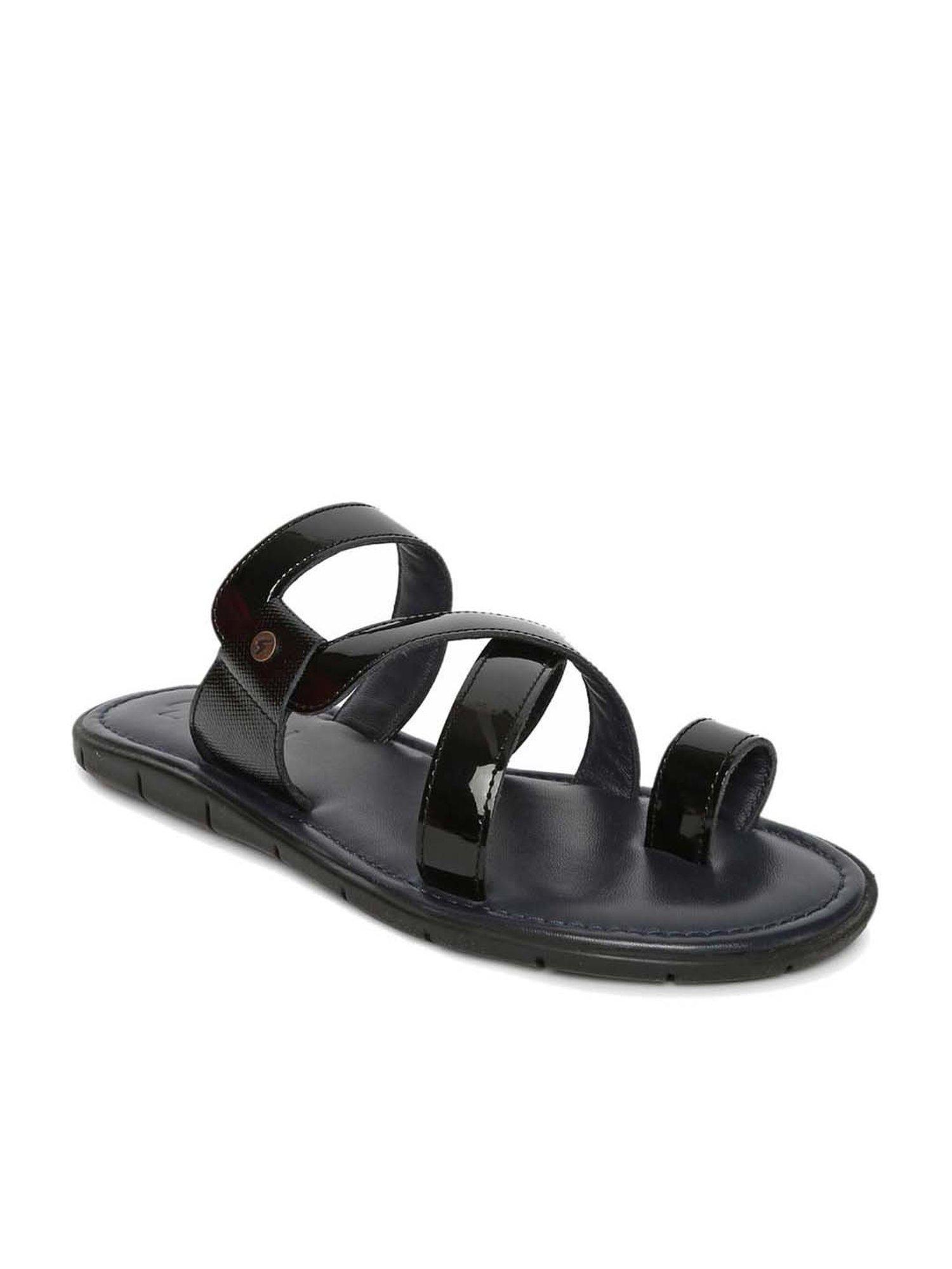 Gabicci Men's Black Toe Ring Sandals