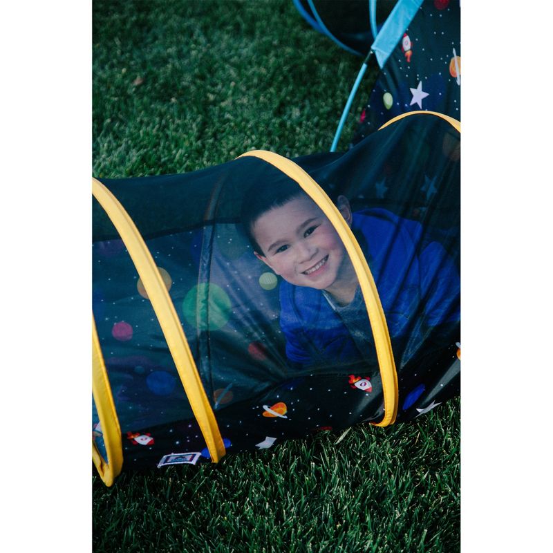 Pacific Play Tents Kids Glow In The Dark Galaxy Junction Play Tent And Tunnel Combo