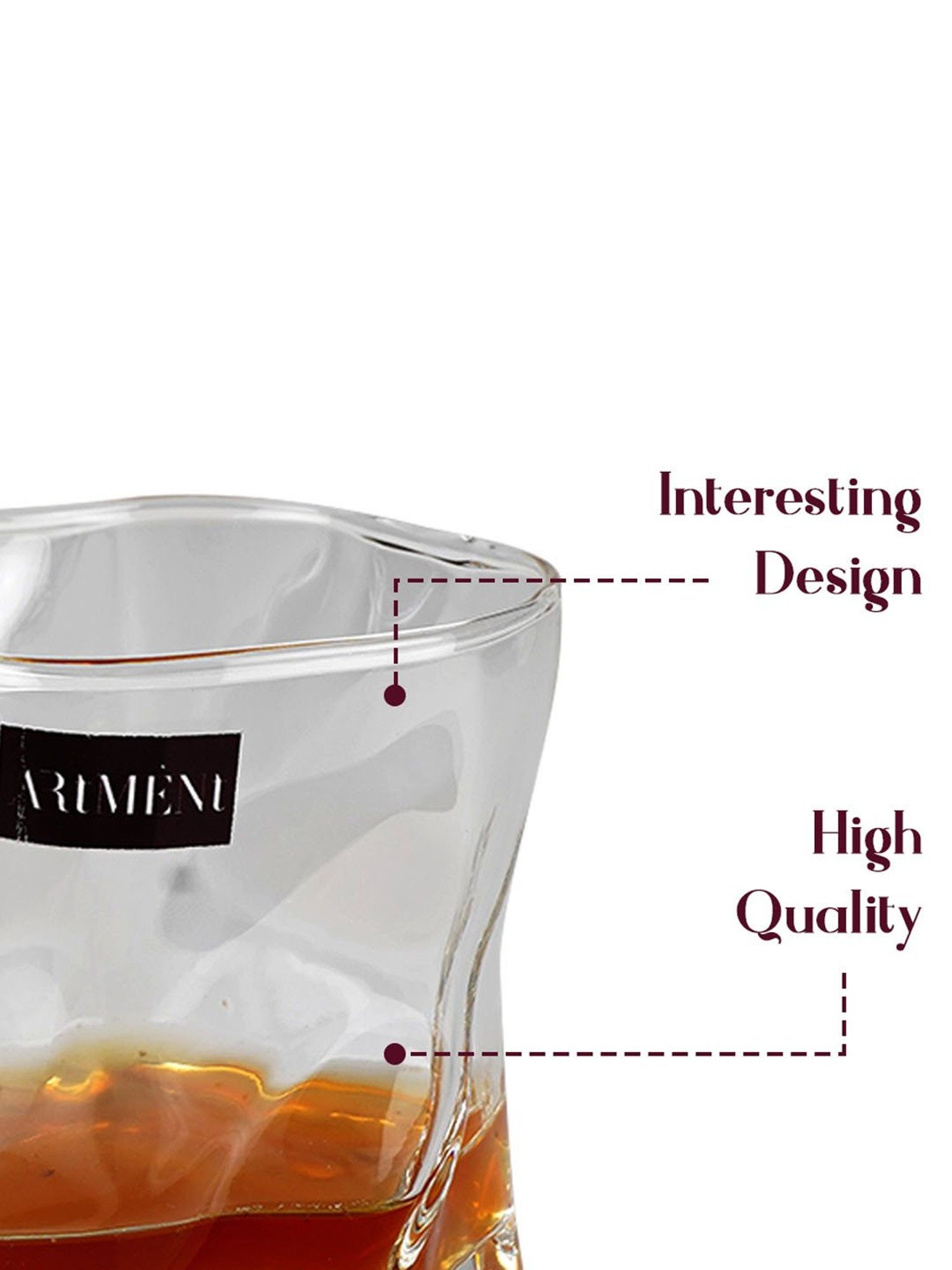 Mikasa Julie Transparent Glass Flute Glass (0.266 L) - Set of 4