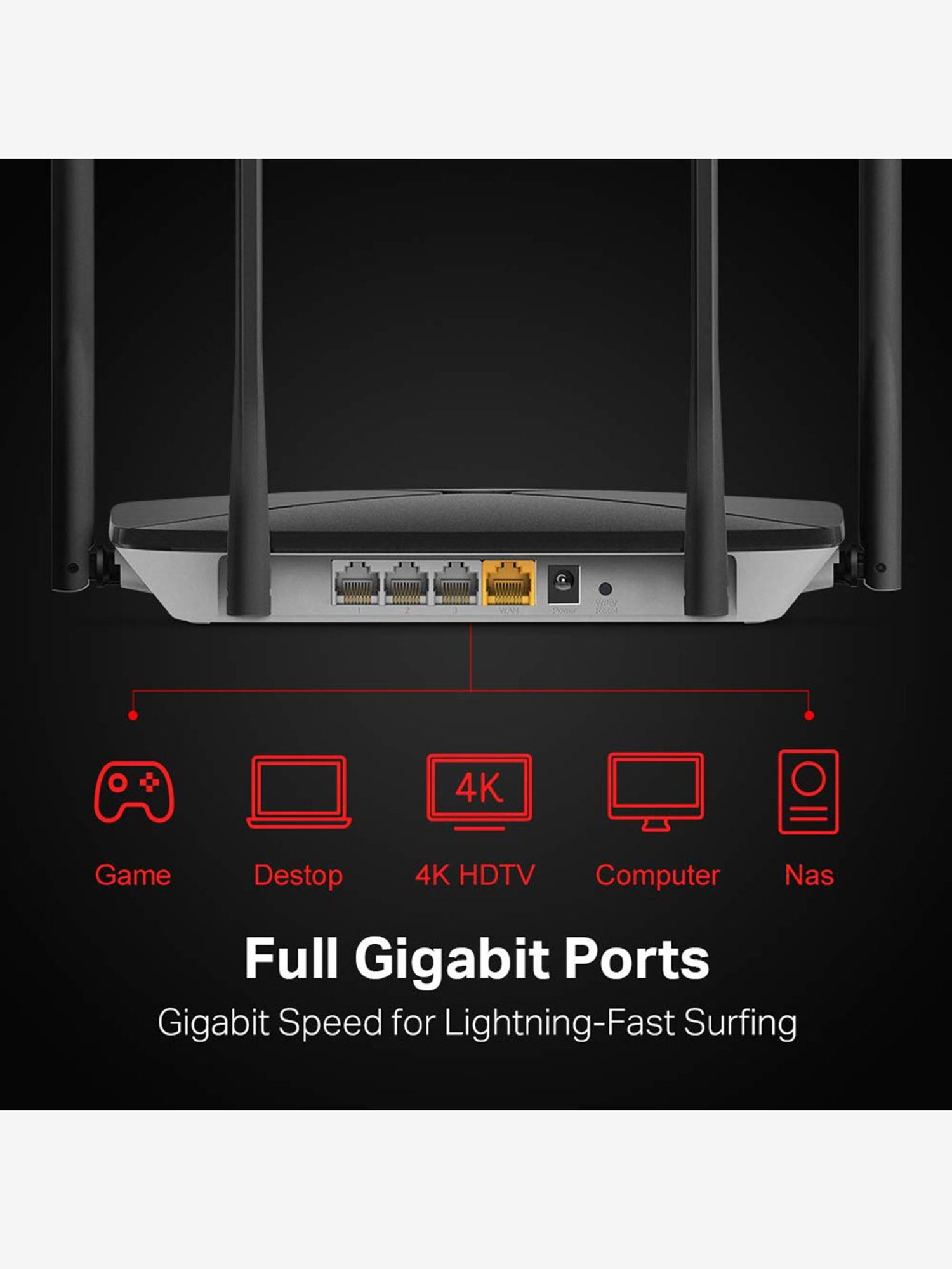 TP-Link AC2600 Archer A10 Smart Dual Band Wi-Fi Router (Black)