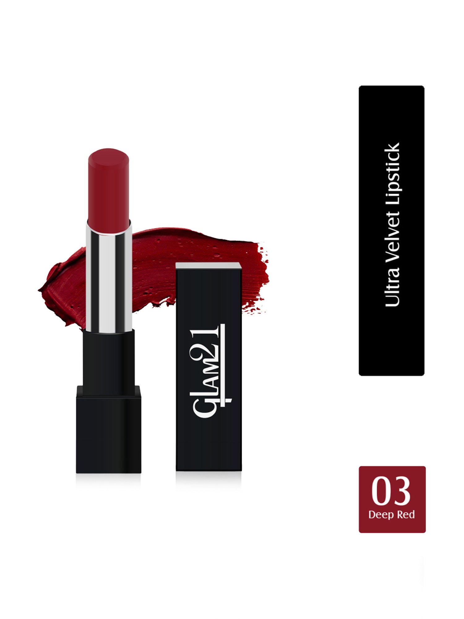 Glam21 Ultra Velvet Lipstick 03 Deep Red - 2.5 gm