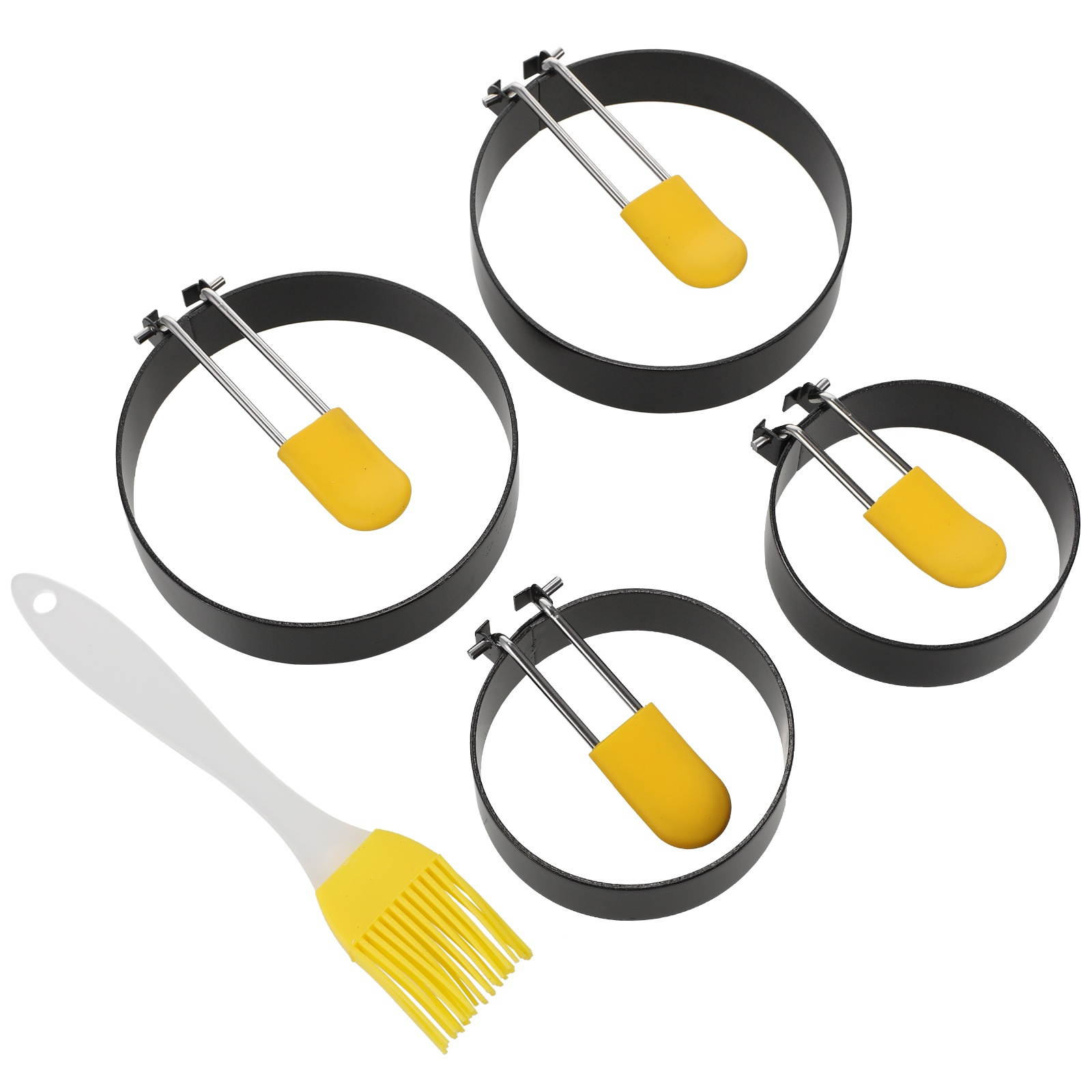 5pcs Practical Helpful Durable Egg Molds Egg Frying Molds Egg Cooker Rings for Kitchen