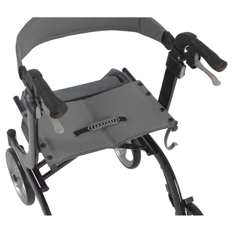 Drive Medical Nitro Euro Style Walker Rollator, Black