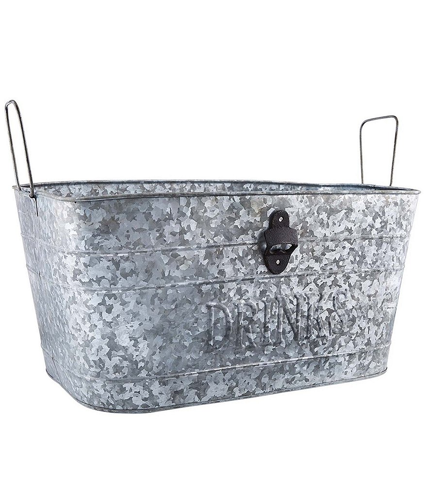 Mud Pie Galvanized Extra Large Drinks Party Tub