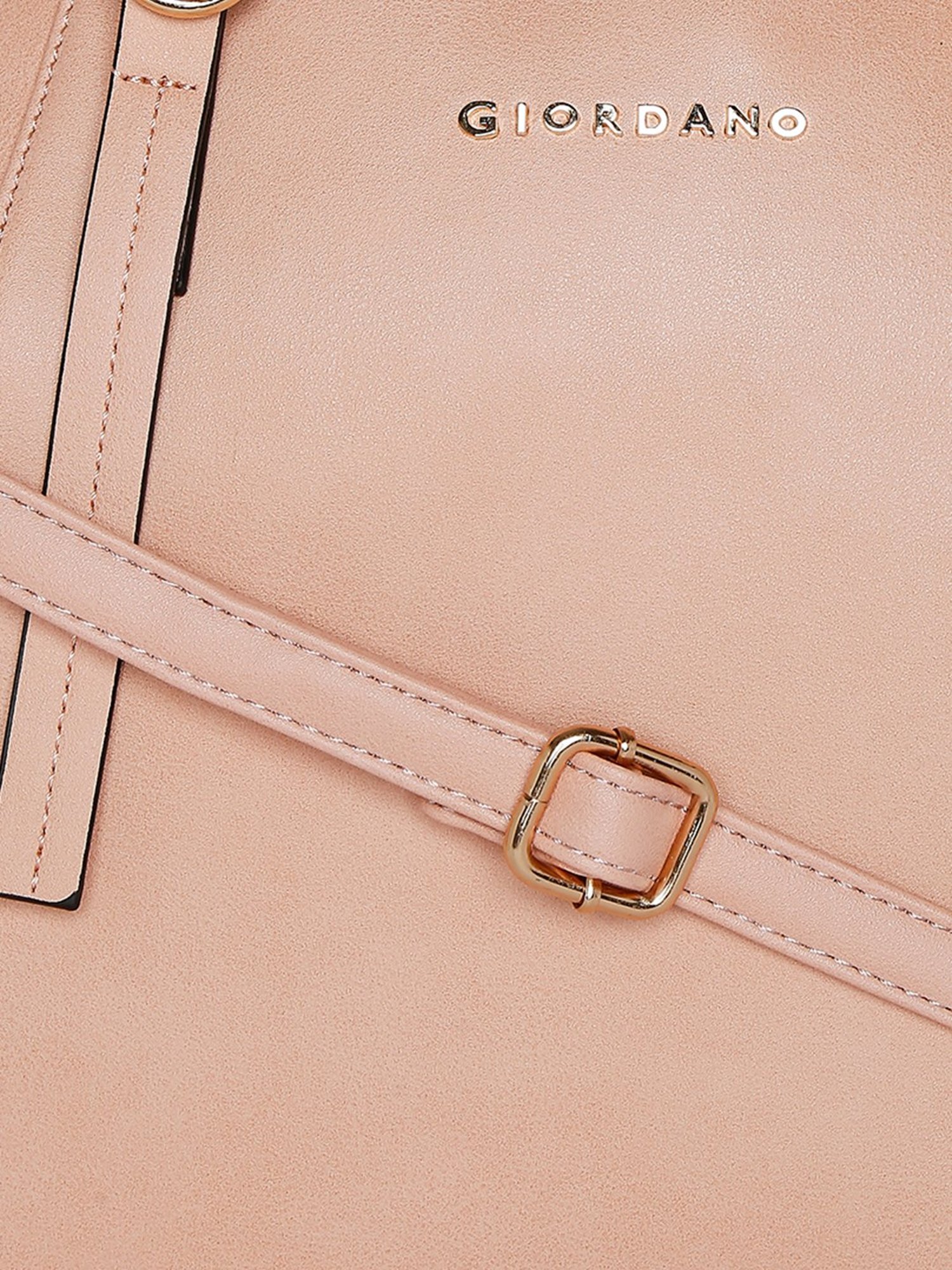 Giordano Blush Pink Solid Medium Shoulder Handbag