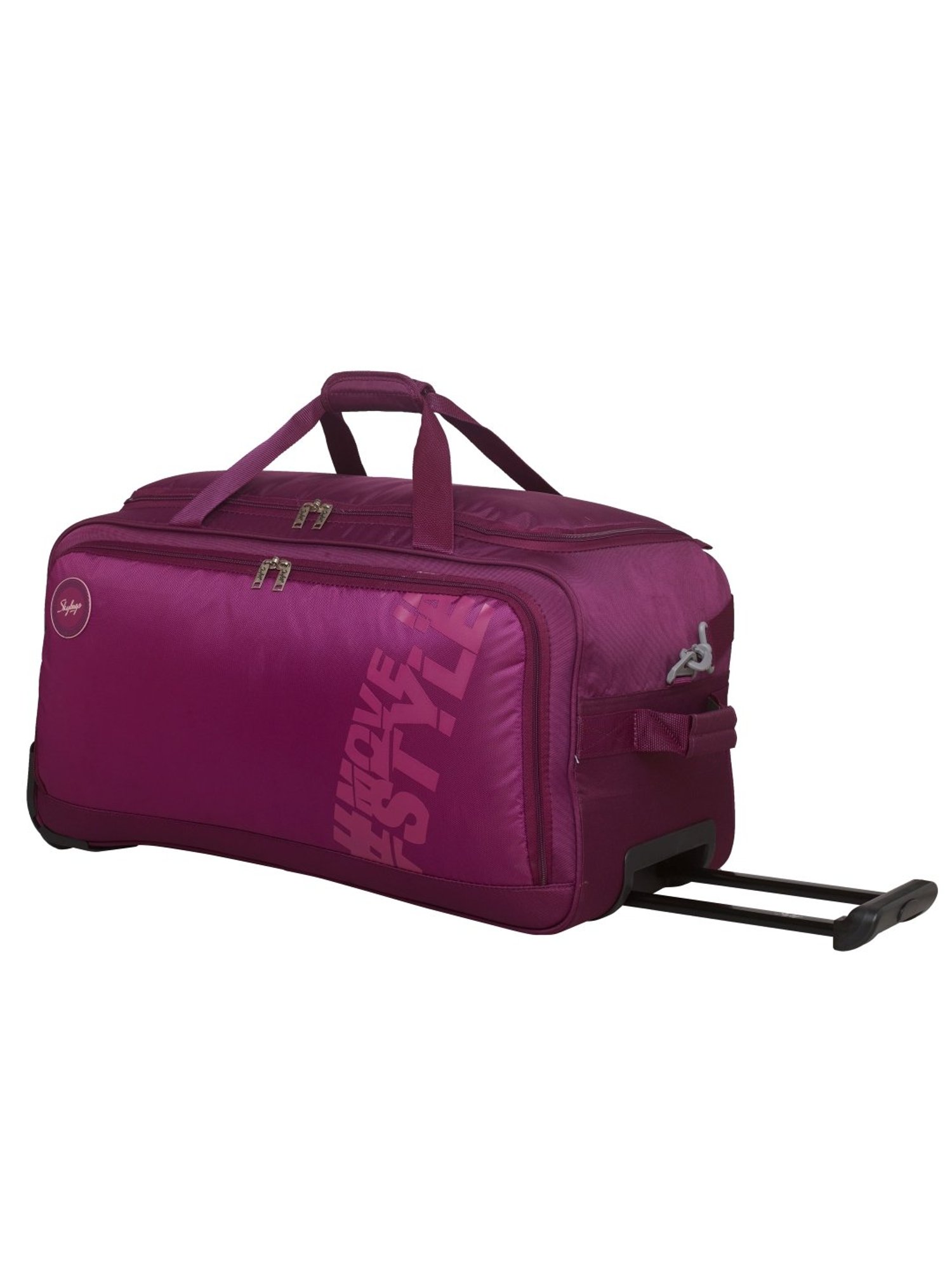 Skybags Casper Orchid Purple 2 Wheel Large Soft Duffle Trolley - 67 cm