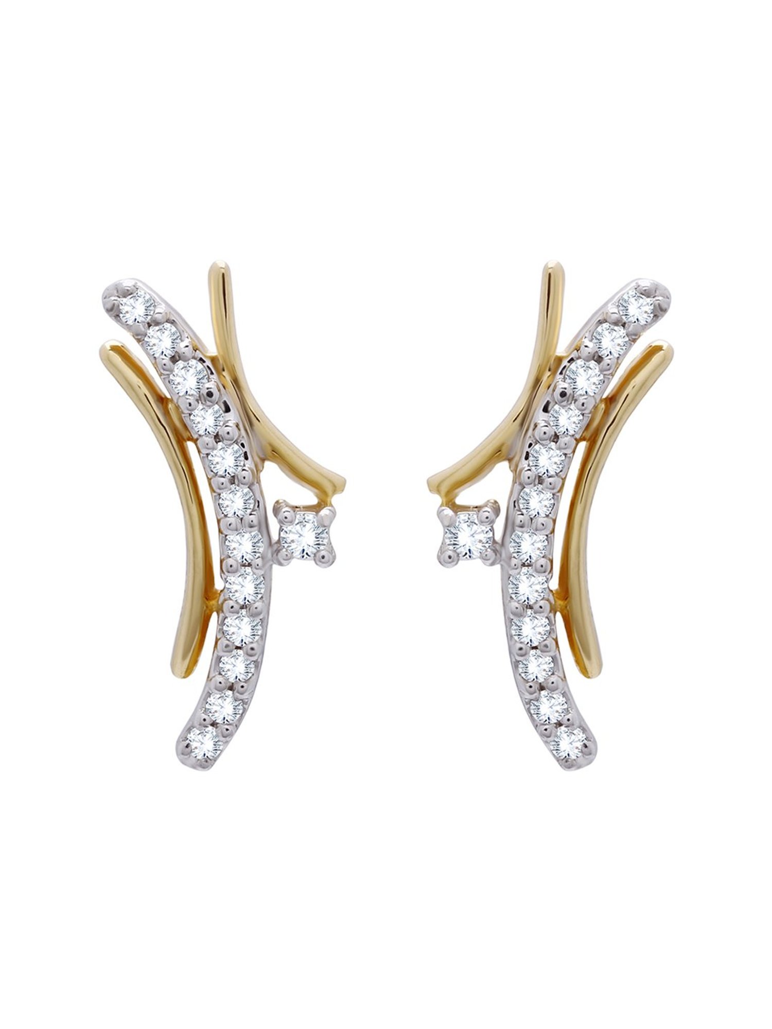 Waman Hari Pethe Jewellers 18k Gold & Diamond Earrings for Women