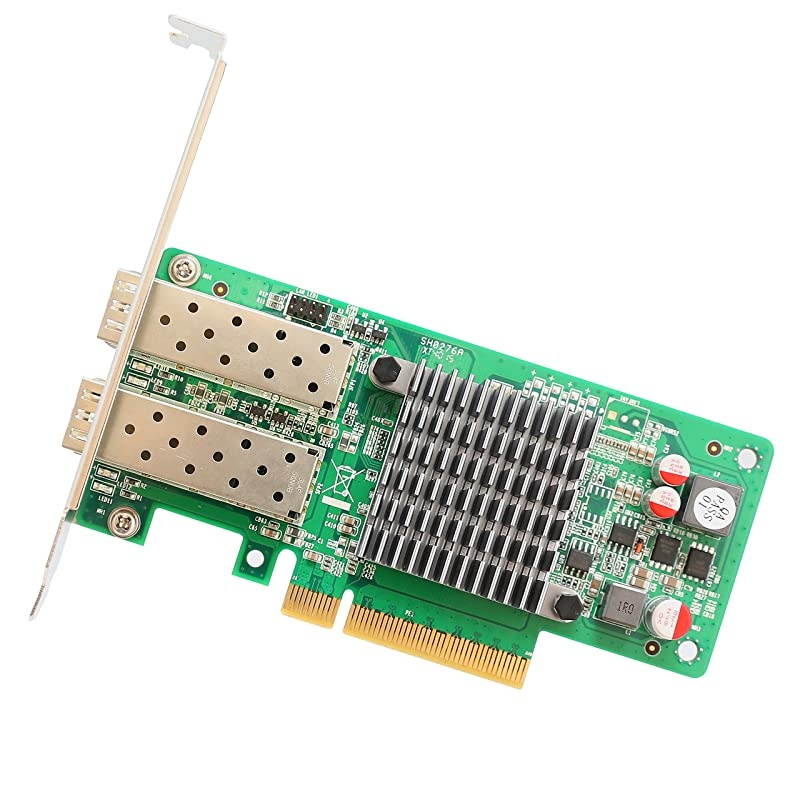 Port SFP+ 10 Gigabit Pci-E X8 NIC Network Card Intel Chipset