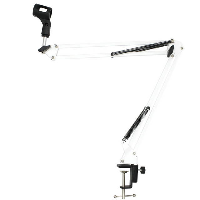 NB-35 Desktop Table Tripod Microphone MIC Stand Holder with Clip Microphone Stand Holder for Mounting on PC Laptop Notebook