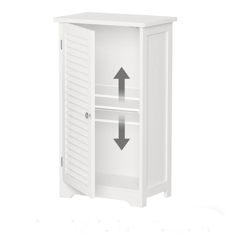 Freestanding Bathroom Linen Cabinet White - Hastings Home