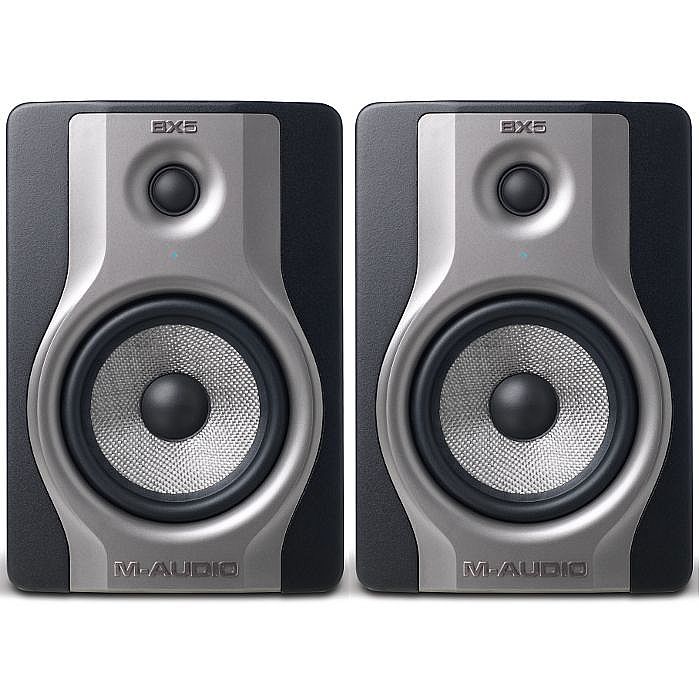 M-Audio BX5 Carbon Single Speaker Compact Studio Monitor for Music Production and Mixing. W/ Free Tascam TH02.
