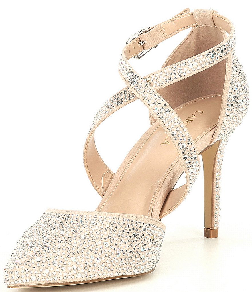 Carvela Kross Jewel 2 Fabric Rhinestone Embellished Pumps