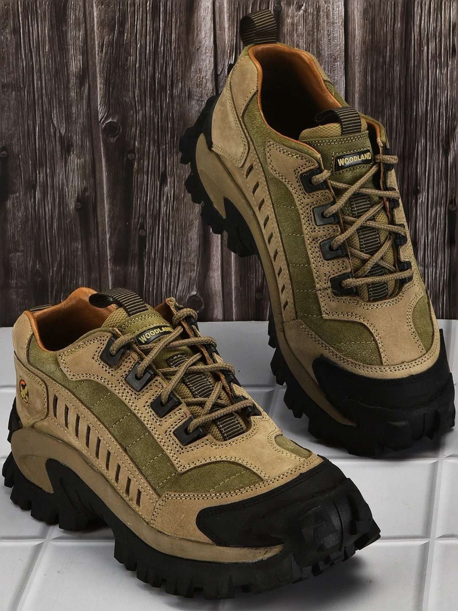 Woodland Men's Khaki Outdoor Shoes