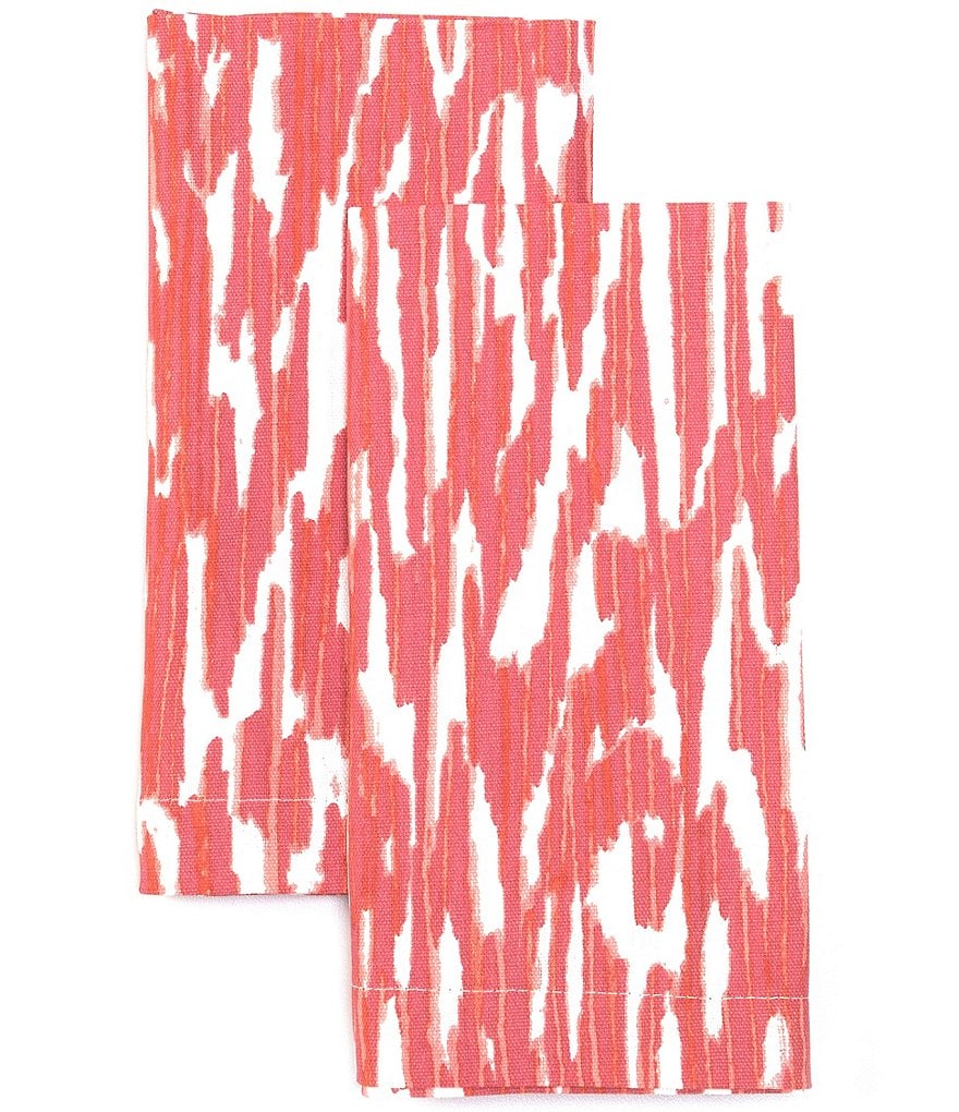 Mud Pie Blue Indigo Printed Chambray Napkins, Set of 4