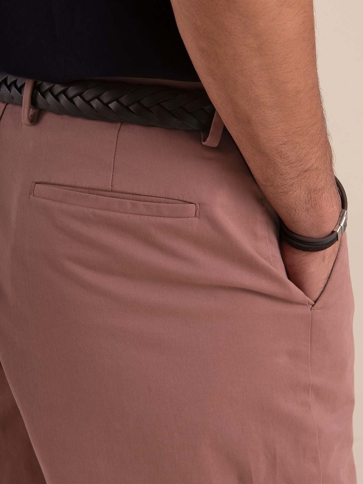 ANDAMEN Pink Regular Fit Shorts