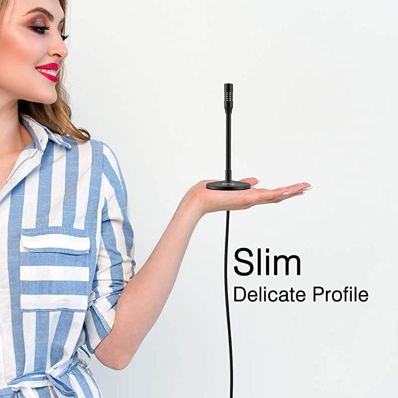 Mini Gooseneck USB Microphone for Dictation and RecordingDesktop Microphone for Computer Laptop PCPlug and Play Great for SkypeYouTubeGaming StreamingVoiceoverDiscord and TutorialsK050