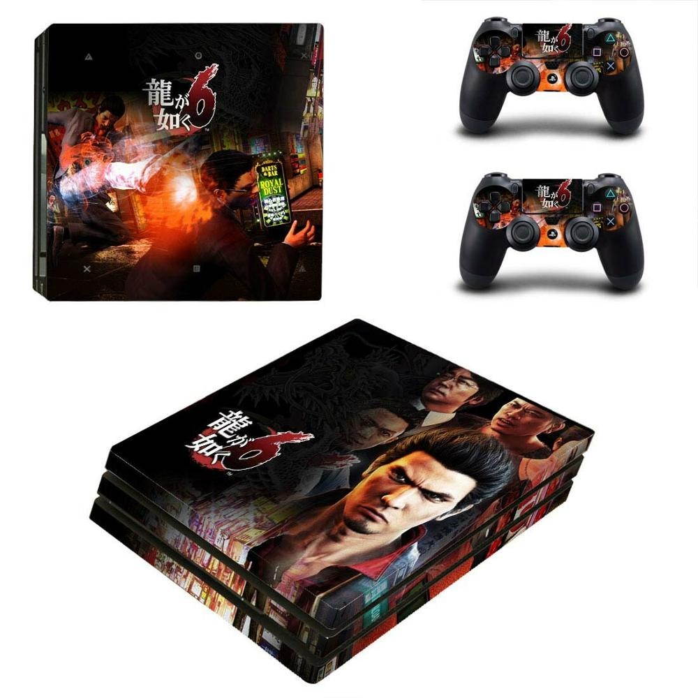 Game Yakuza Kiwami PS4 Pro Sticker Play station 4 Skin Sticker Decal For PlayStation 4 PS4 Pro Console & Controller Skins