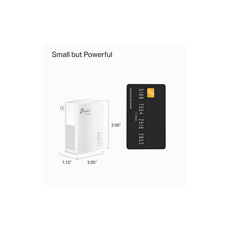 AV1000 Powerline Starter Kit Gigabit Port PlugampPlay Ethernet Over Power Nano Size Expand Home Network with Stable Connections Ideal for Smart TV Online GamingTLPA7017 KIT