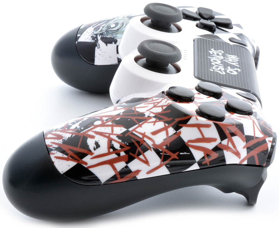 "Mask" Ps4 PRO Custom UN-MODDED Controller Exclusive Unique Design with Custom Touchpad and Guide Button CUH-ZCT2U