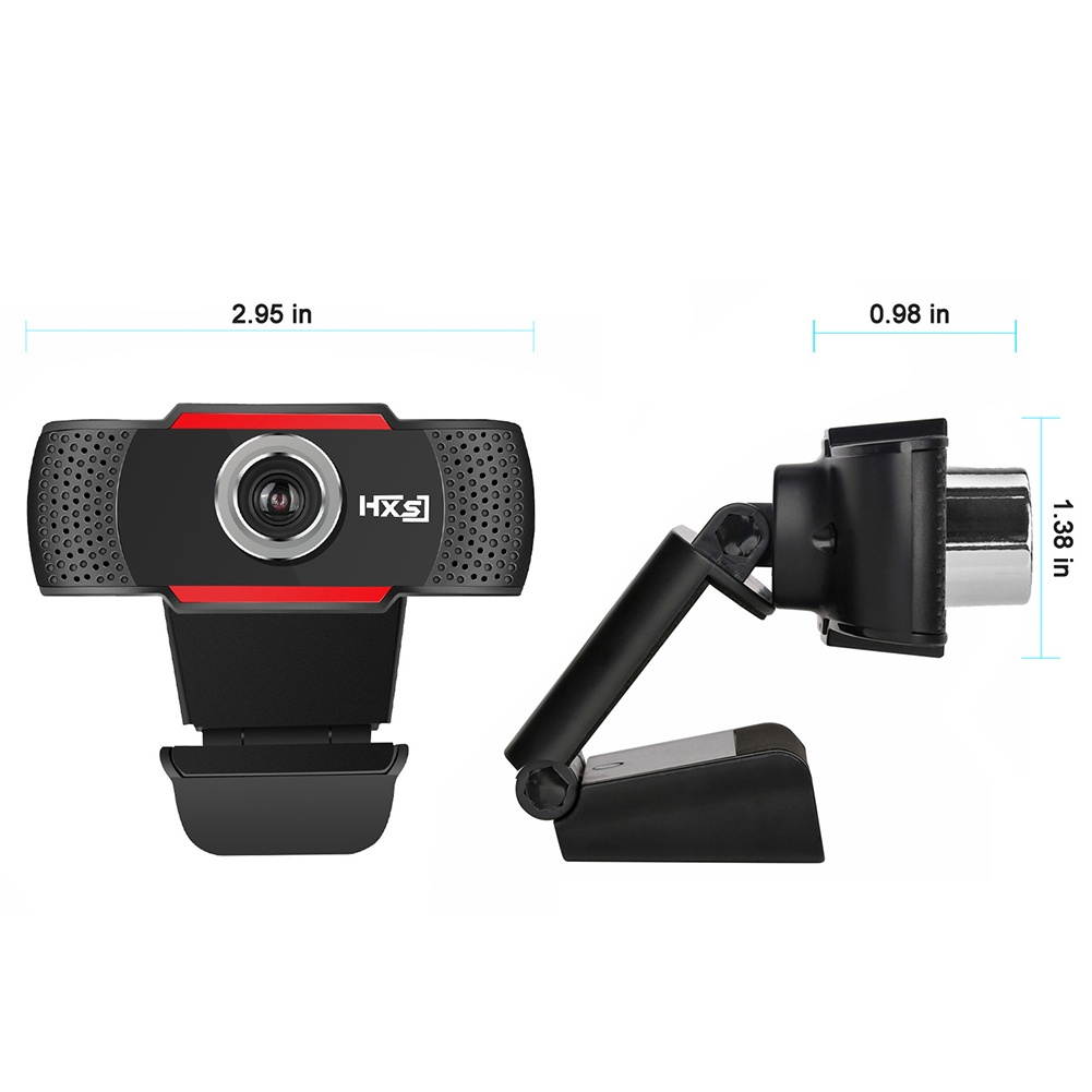HXSJ 720P HD Webcam Camera Rotating PC Computer Camera With Calling Noise Canceling Mic