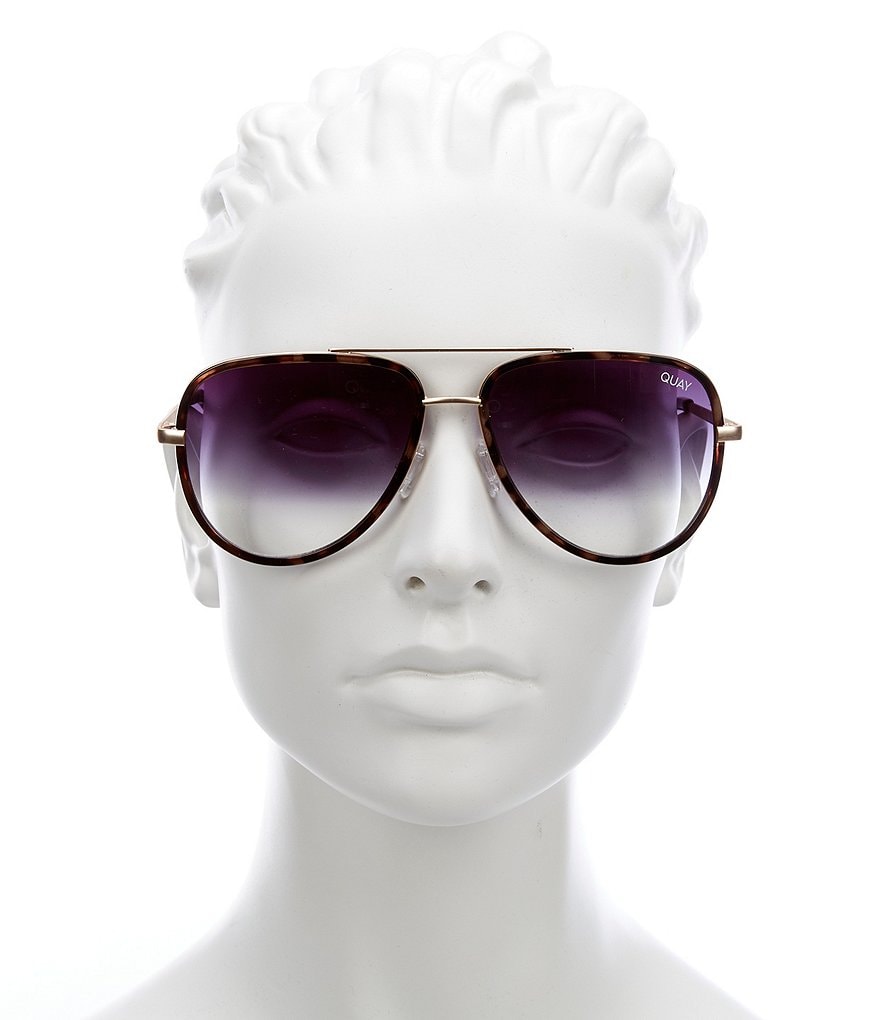 Quay x Maluma Australia All In Aviator Tortoise Sunglasses
