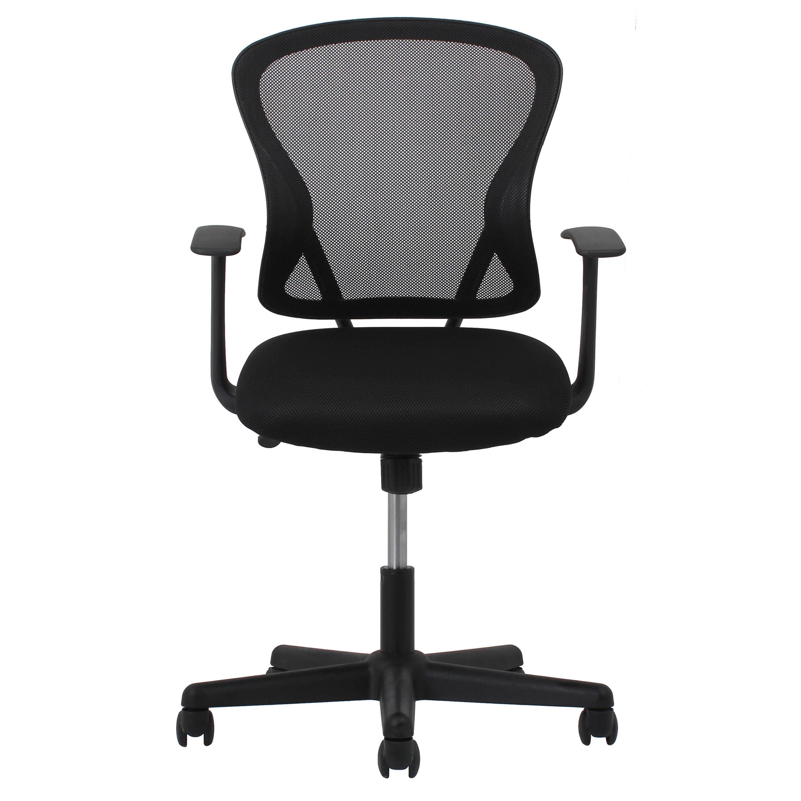 Essentials by OFM Swivel Mesh Task Chair with Arms, Black