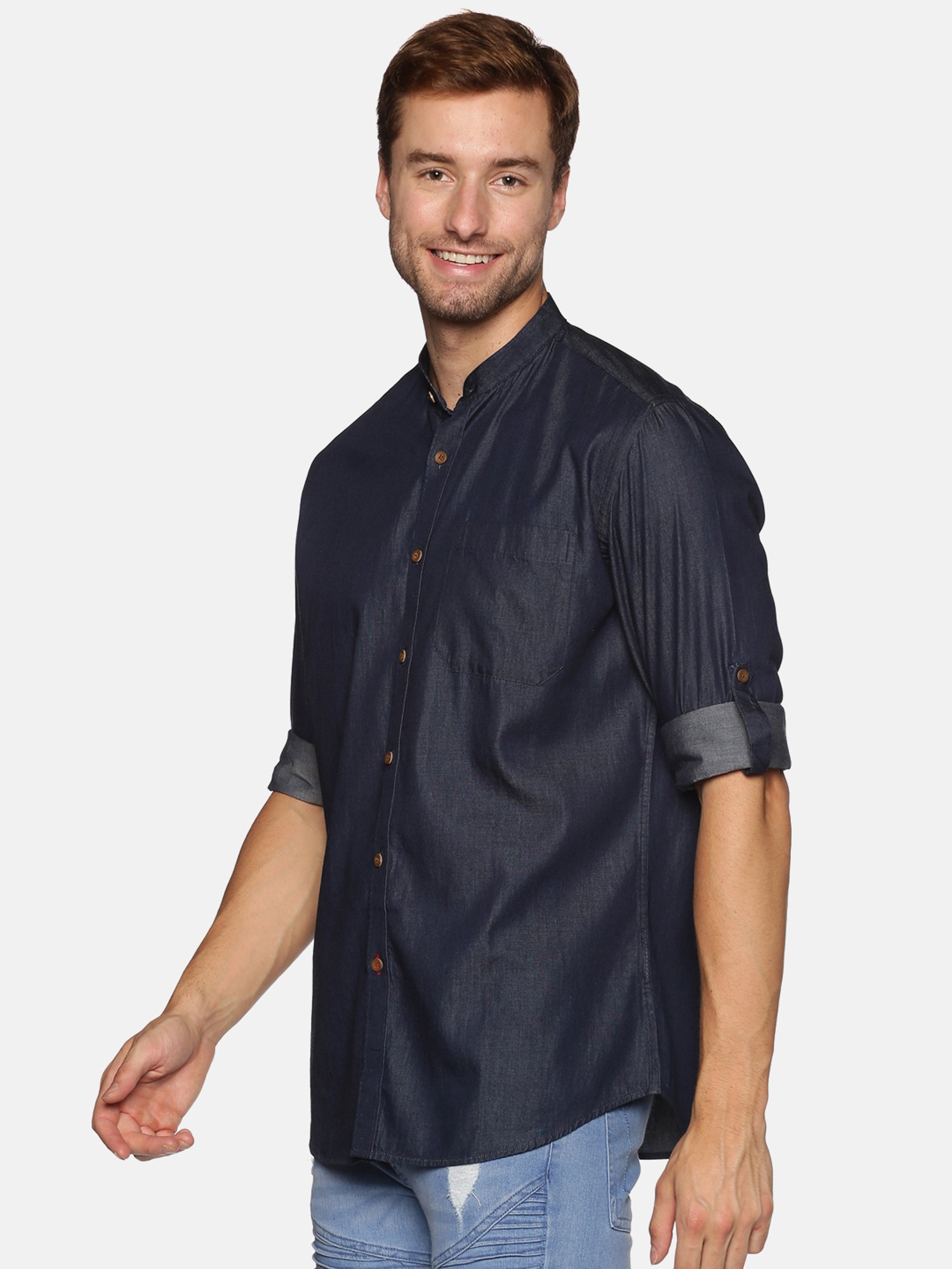 Don Vino Navy Slim Fit Shirt