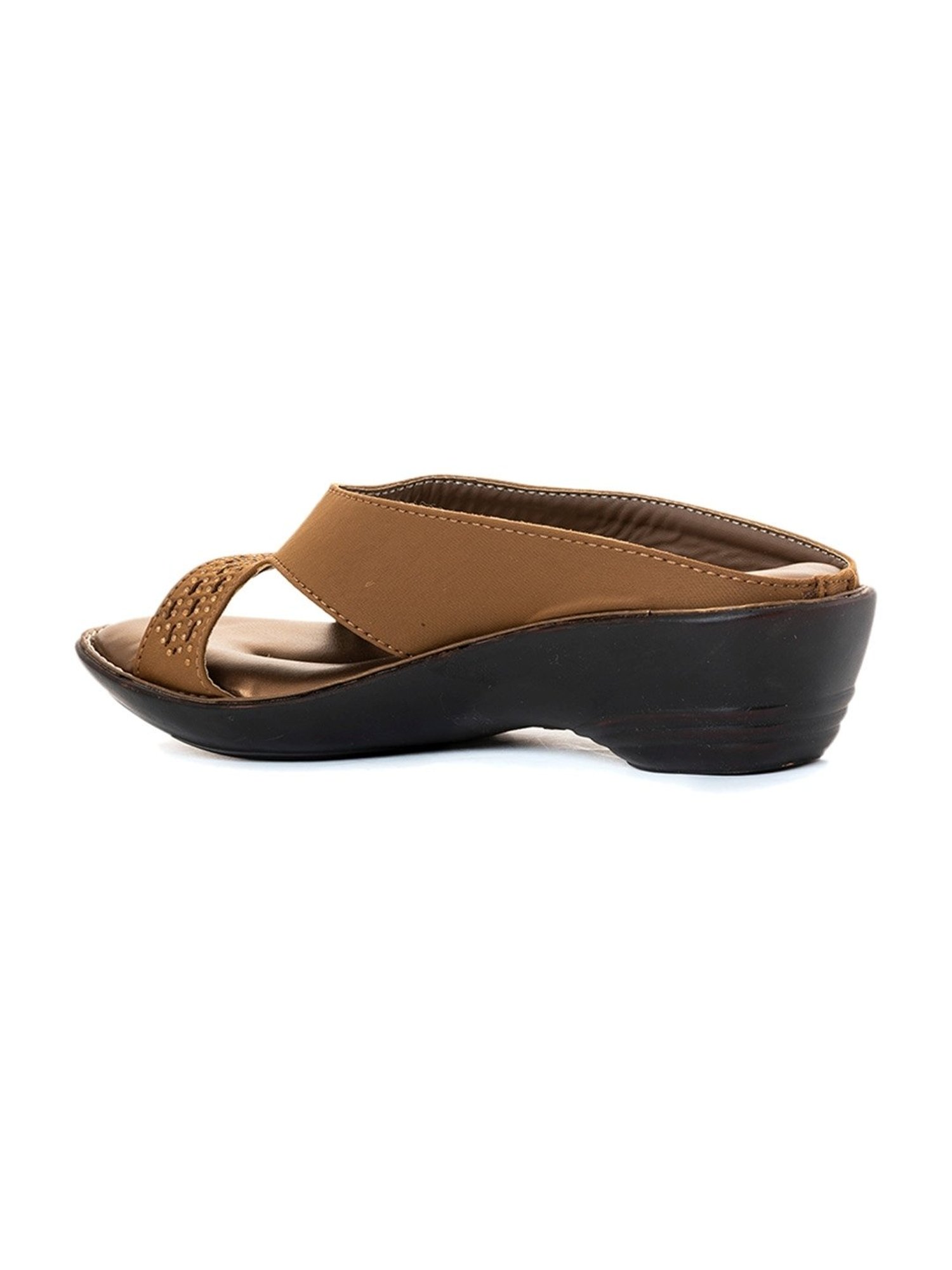Khadim Women's Brown Casual Wedges