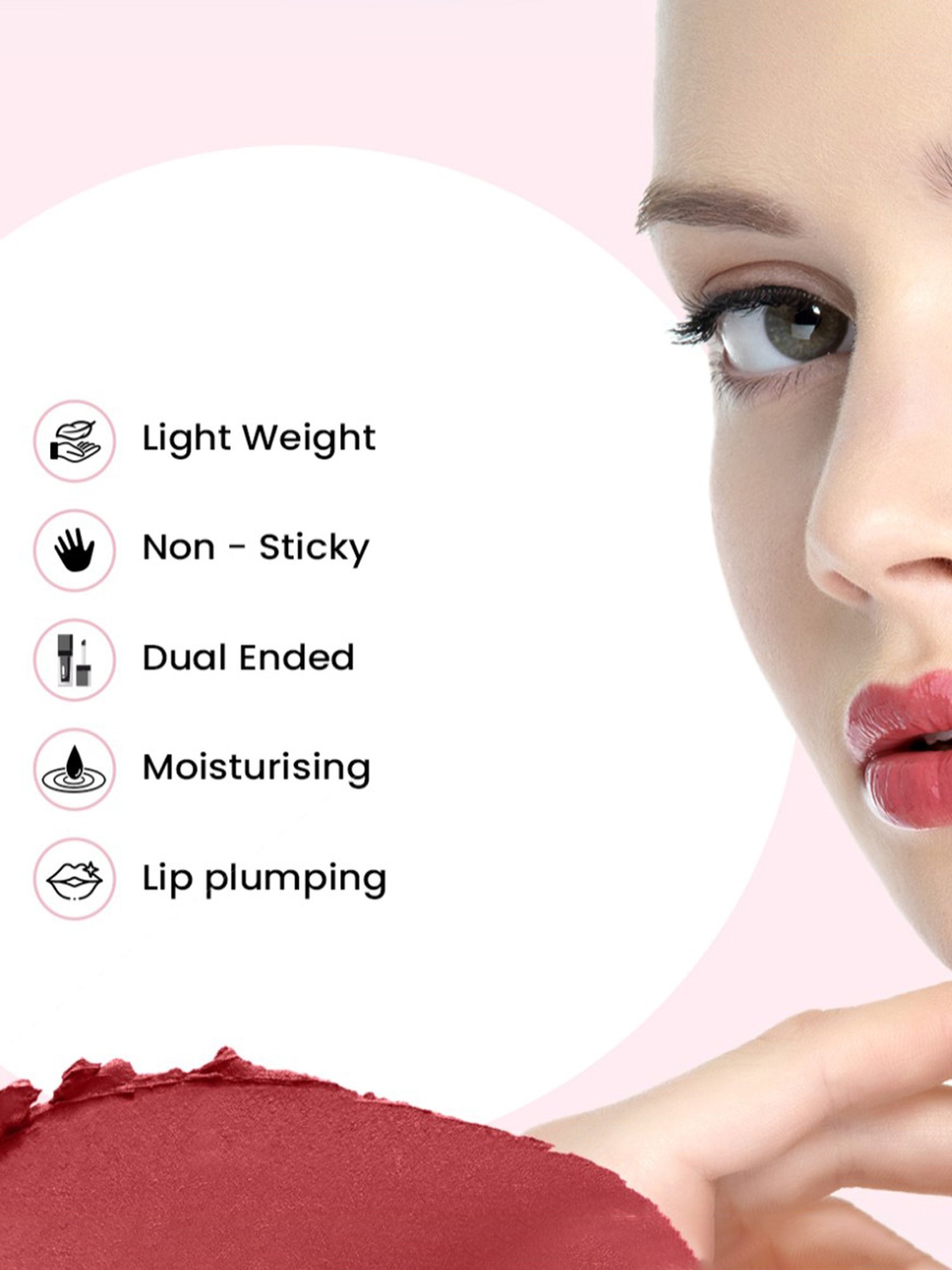 BH Cosmetics x Doja Cat Muse Plumping Lip Gloss Red - 3 ml