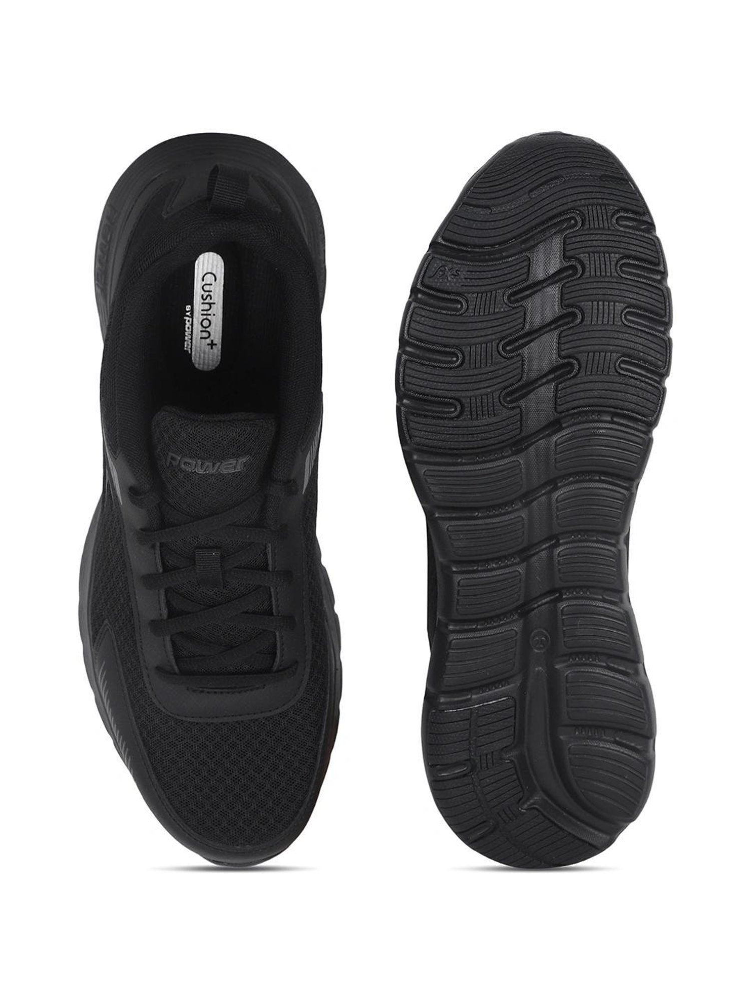 Power by Bata Men's WAVE BELMONTE Black Running Shoes