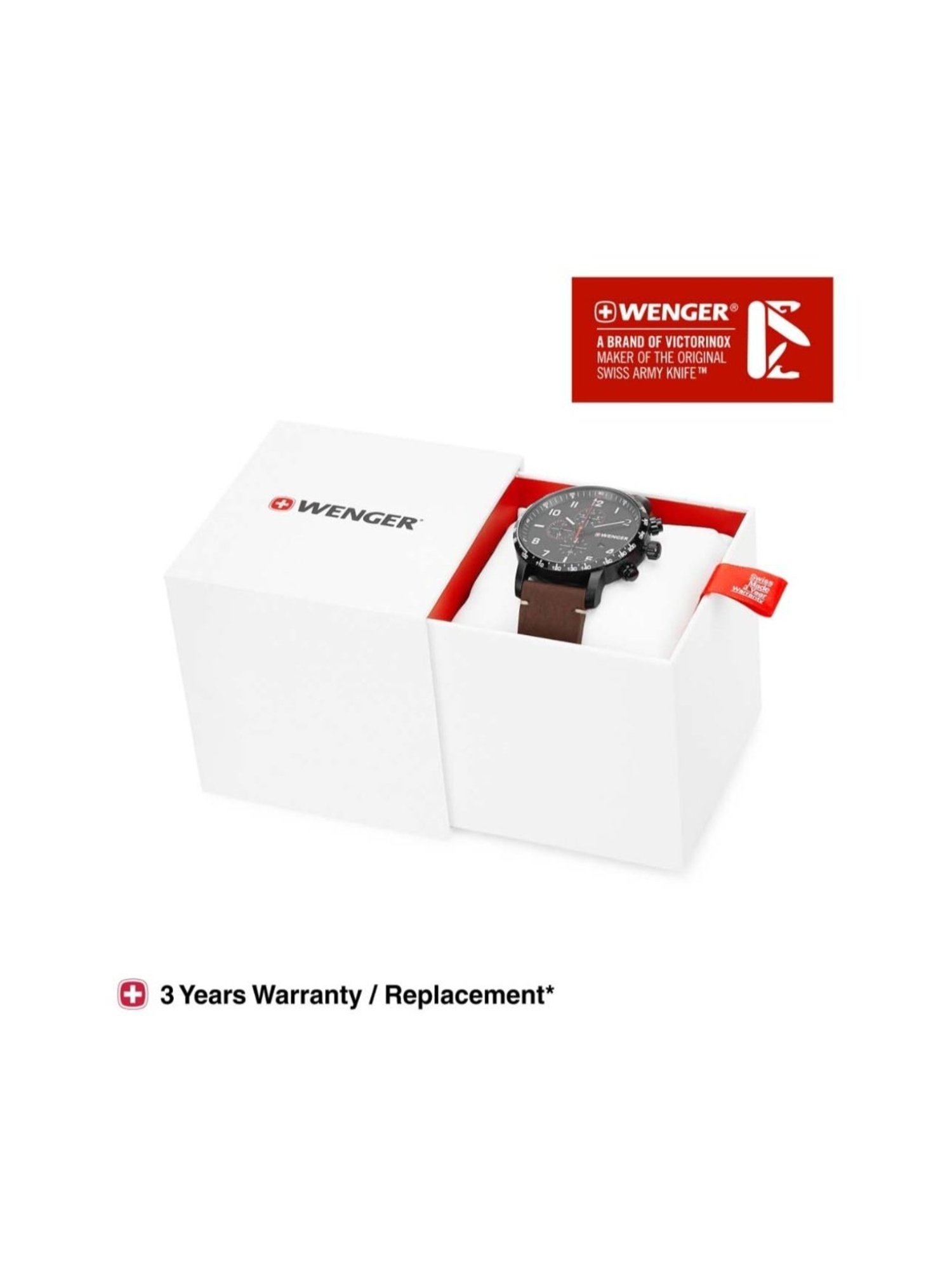 Wenger Swiss Made 01.1543.107 Attitude Chrono Analog Watch for Men