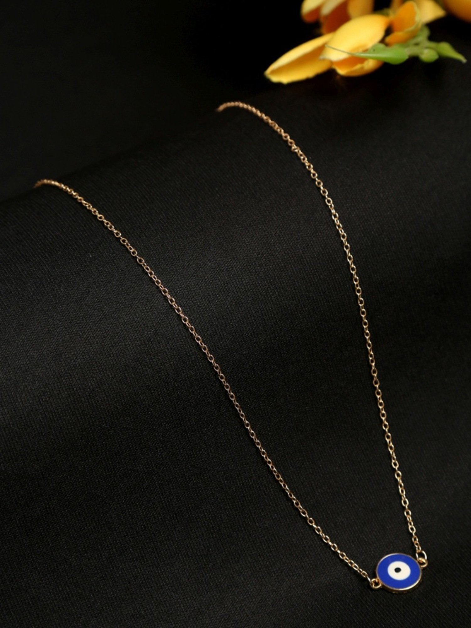 YouBella Jewellery Evil Eye Gold Plated Necklace for Girls and Women