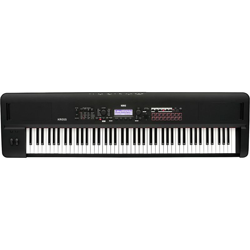 Korg Kross 2 88-Key Performance Synth/Workstation with Added PCM and Sounds in Matte Black