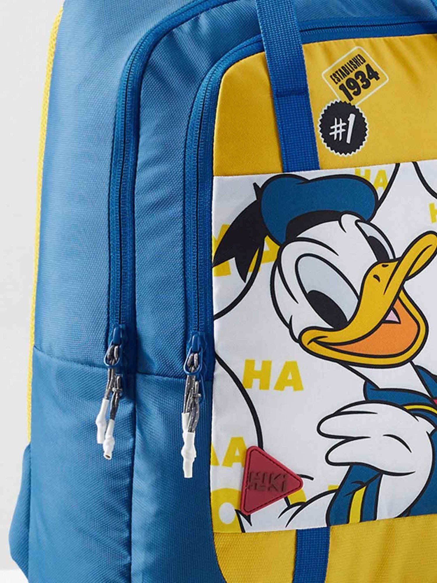 Wiki Back to School Champ 3 Yellow Polyester Printed Backpack - 18 Ltrs