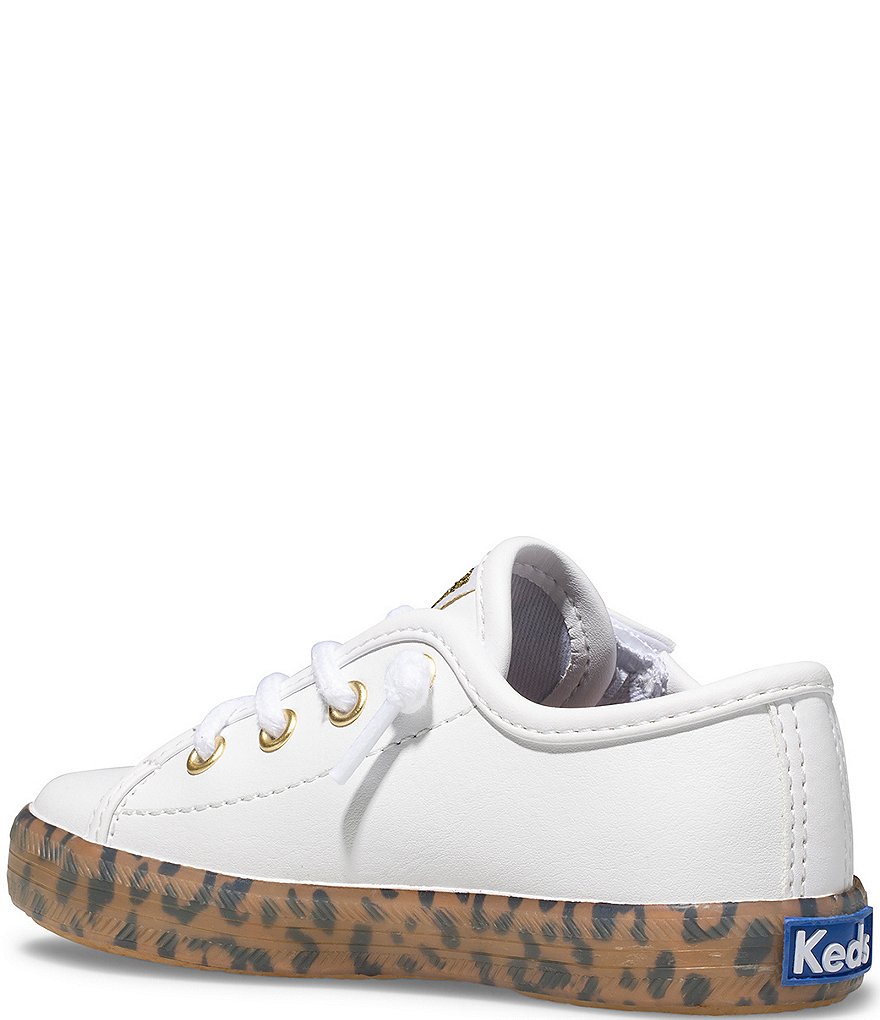 Keds Girls' Kickstart Leather Leopard Jr Sneakers (Toddler)