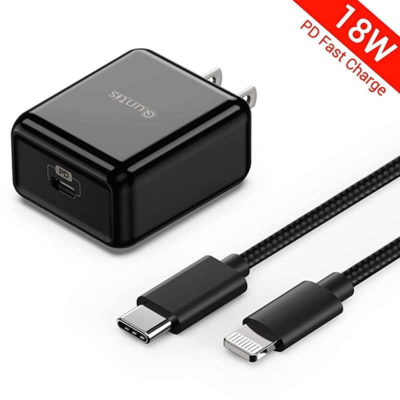 20W iPhone Charger Fast Charging-  USB-C Wall Charger Plug with 6FT MFi Certified USB C to Lightning Cable for iPhone 12 Mini Pro Max 11 Pro Max XS Max XR X iPad Pro AirPods Pro, Black